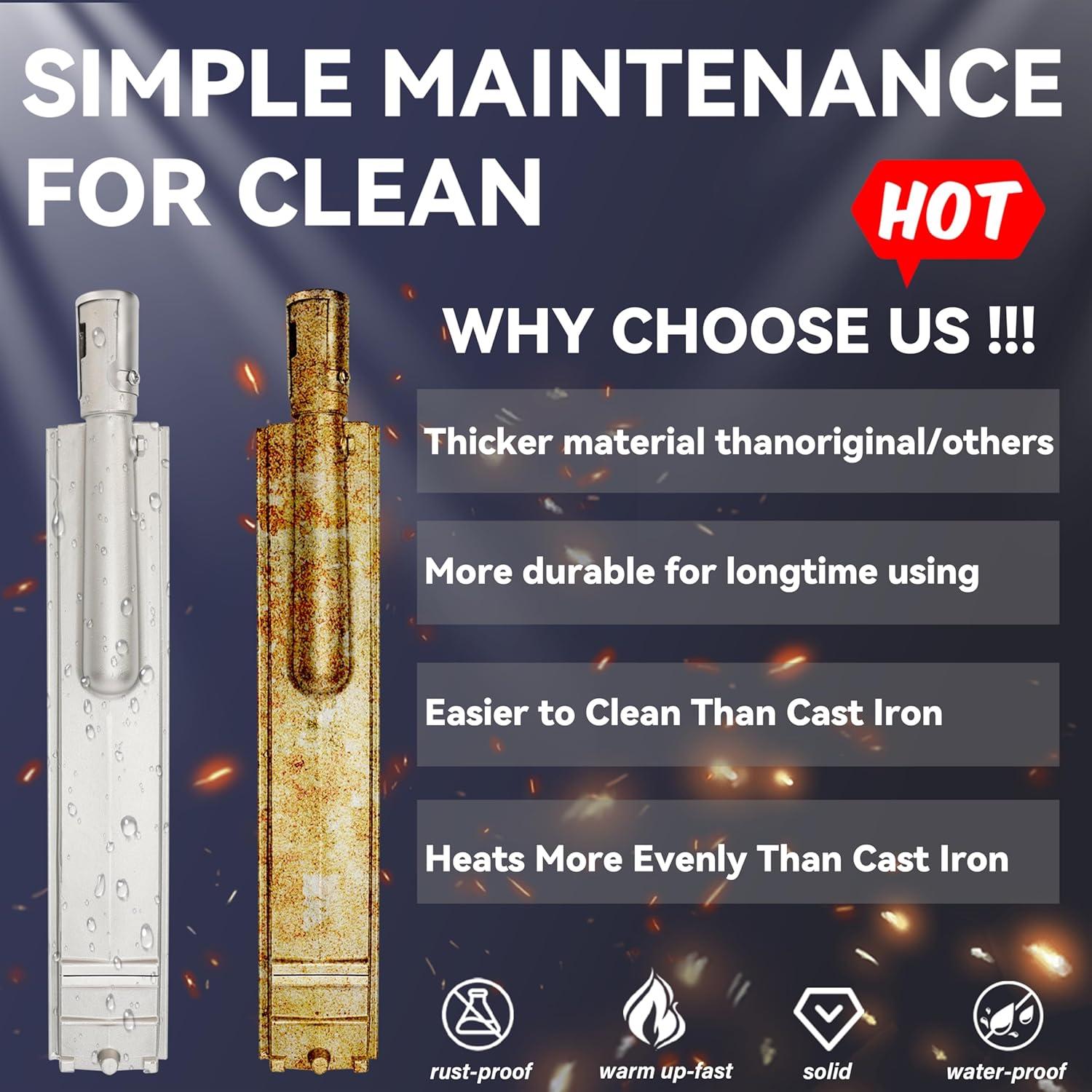 4 PC Quemadores de Acero Inoxidable 304 para Parrillas de Gas