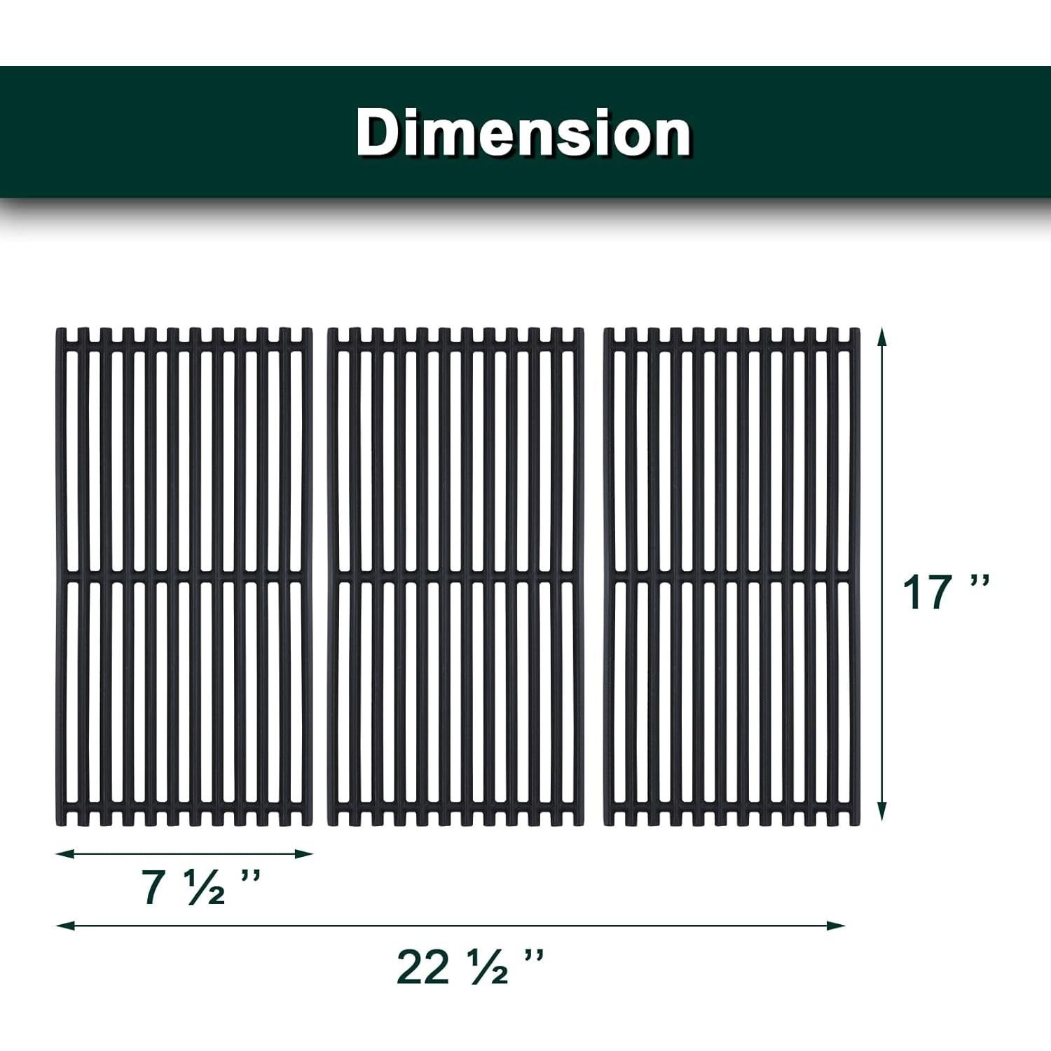 Repuestos Parrilla Charbroil 3 Pcs Hierro Fundido 43.18 cm