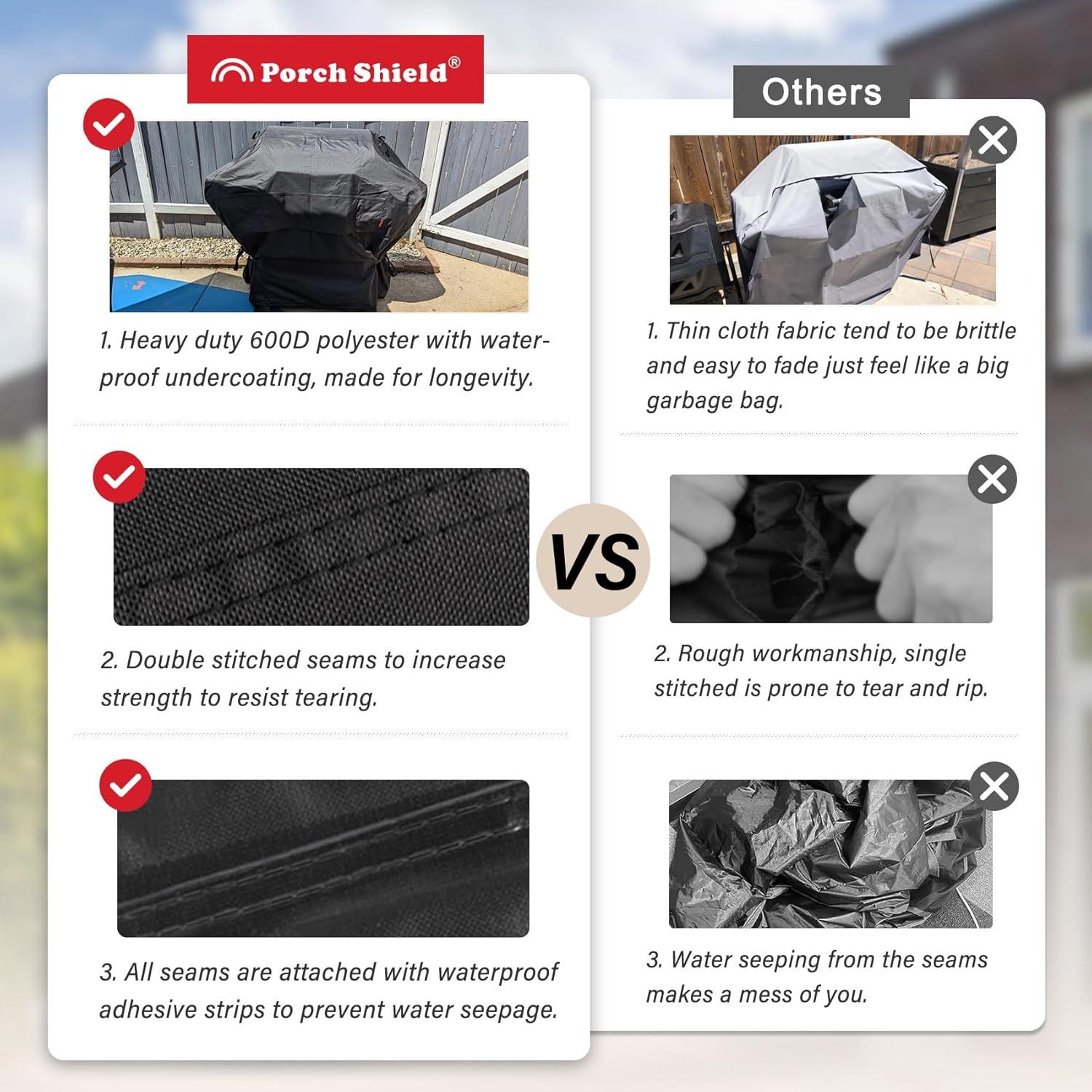 Cubierta para Parrilla a Gas Porch Shield 62x24x48cm Impermeable