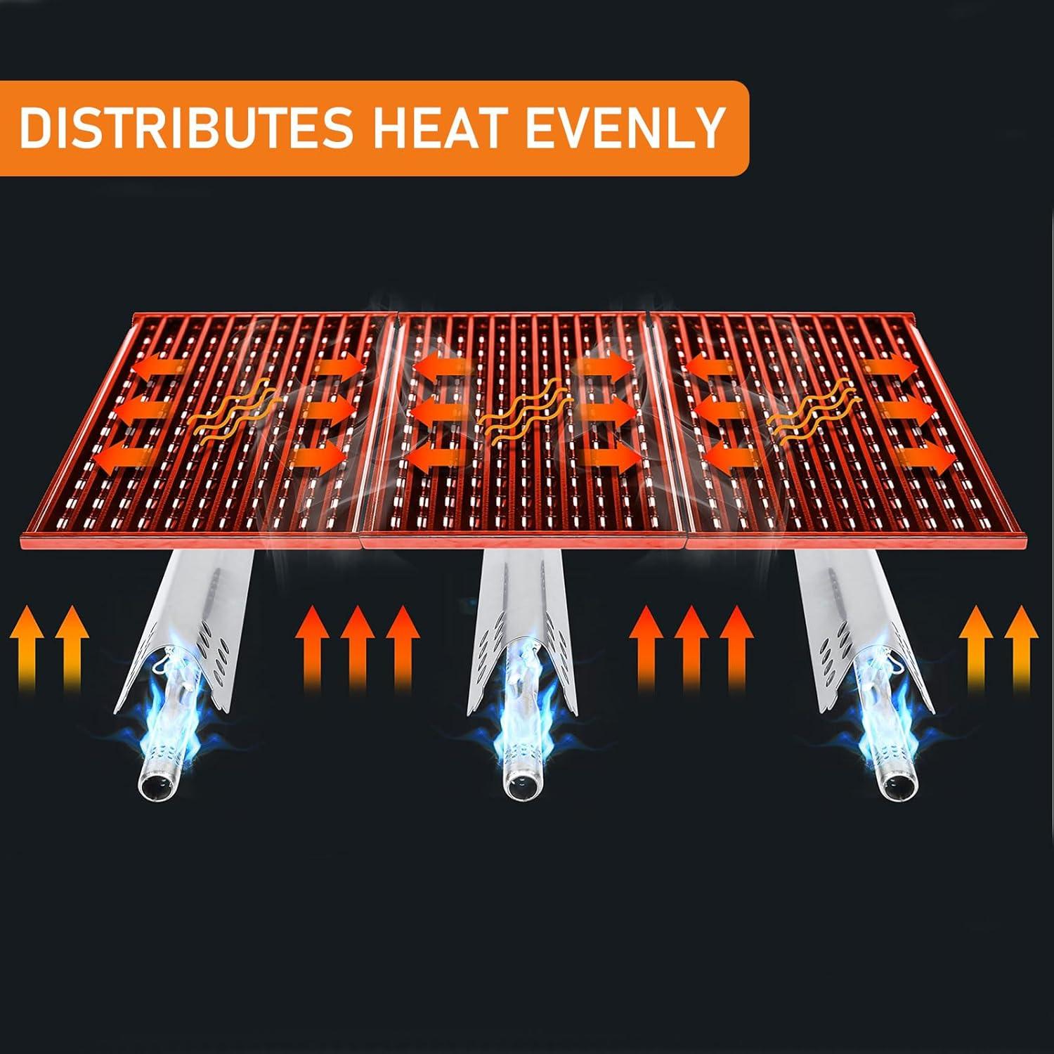 Rejillas de Parrilla Hisencn 43 cm para Charbroil TRU-Infrared