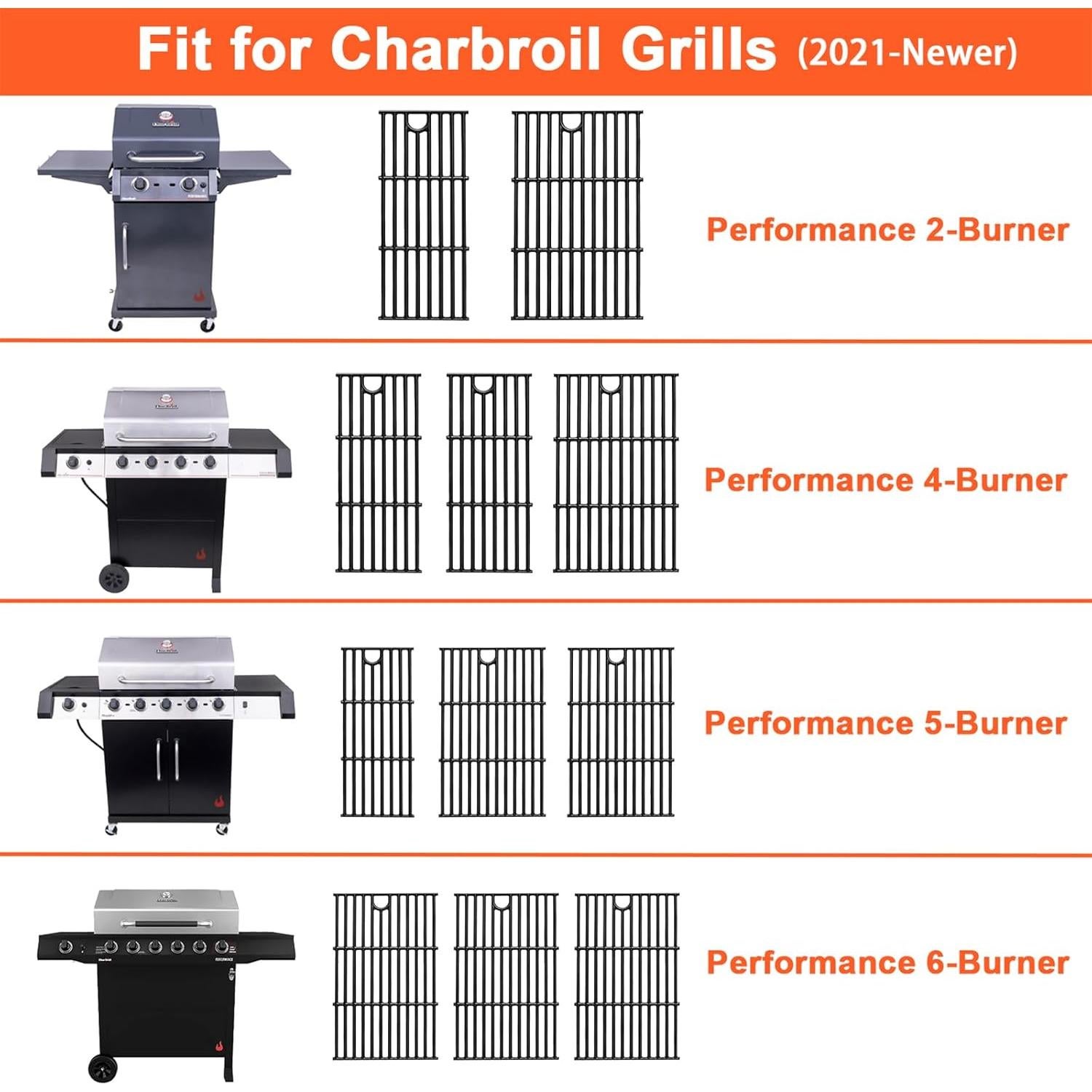 Kit de Piezas para Parrilla Charbroil 2 Quemadores 17"