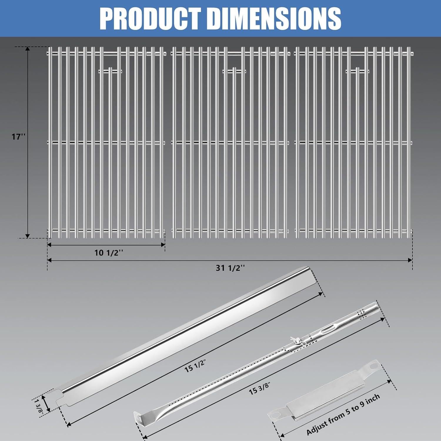 Piezas de Repuesto Parrilla Charbroil Performance 6 Quemadores