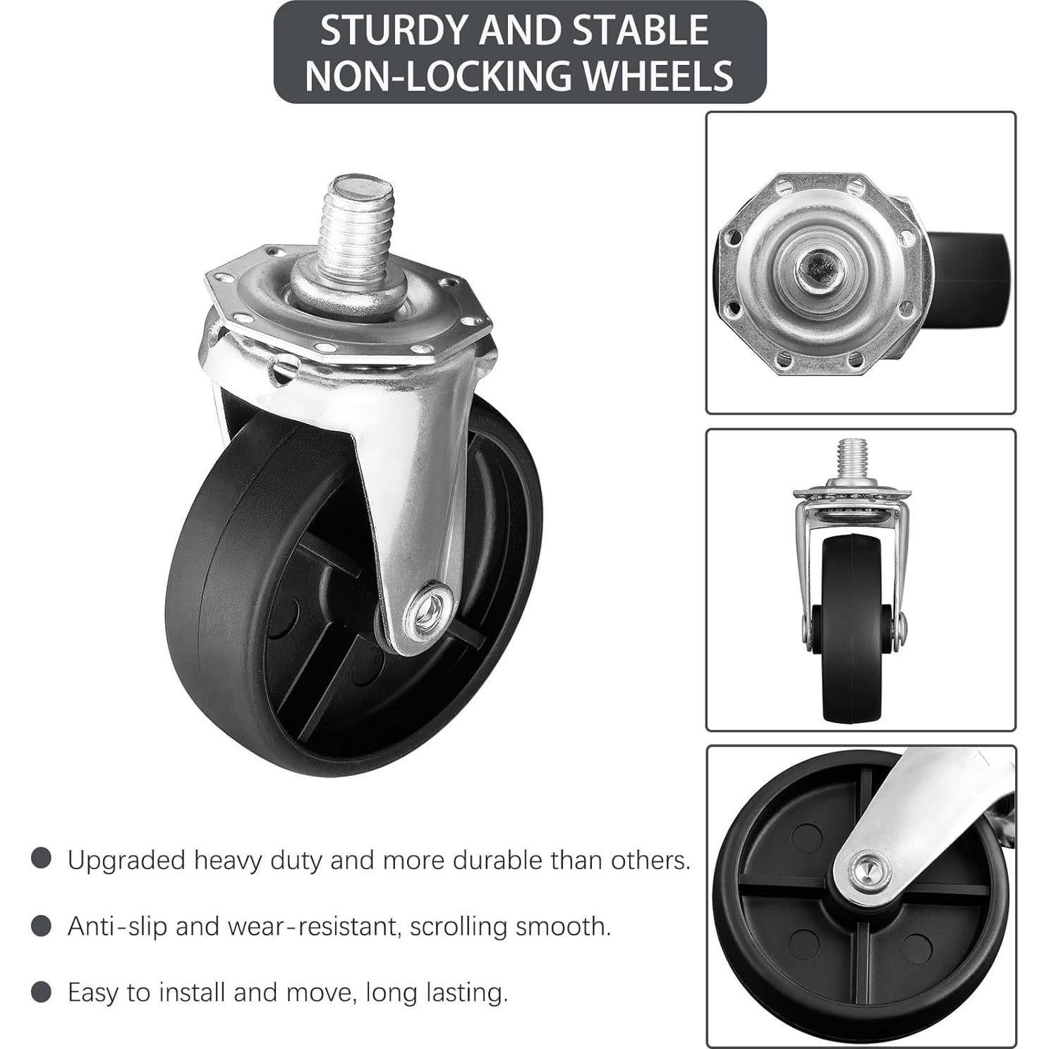 Ruedas de Parrilla Charbroil 3" (7.62 cm) - 4 Piezas