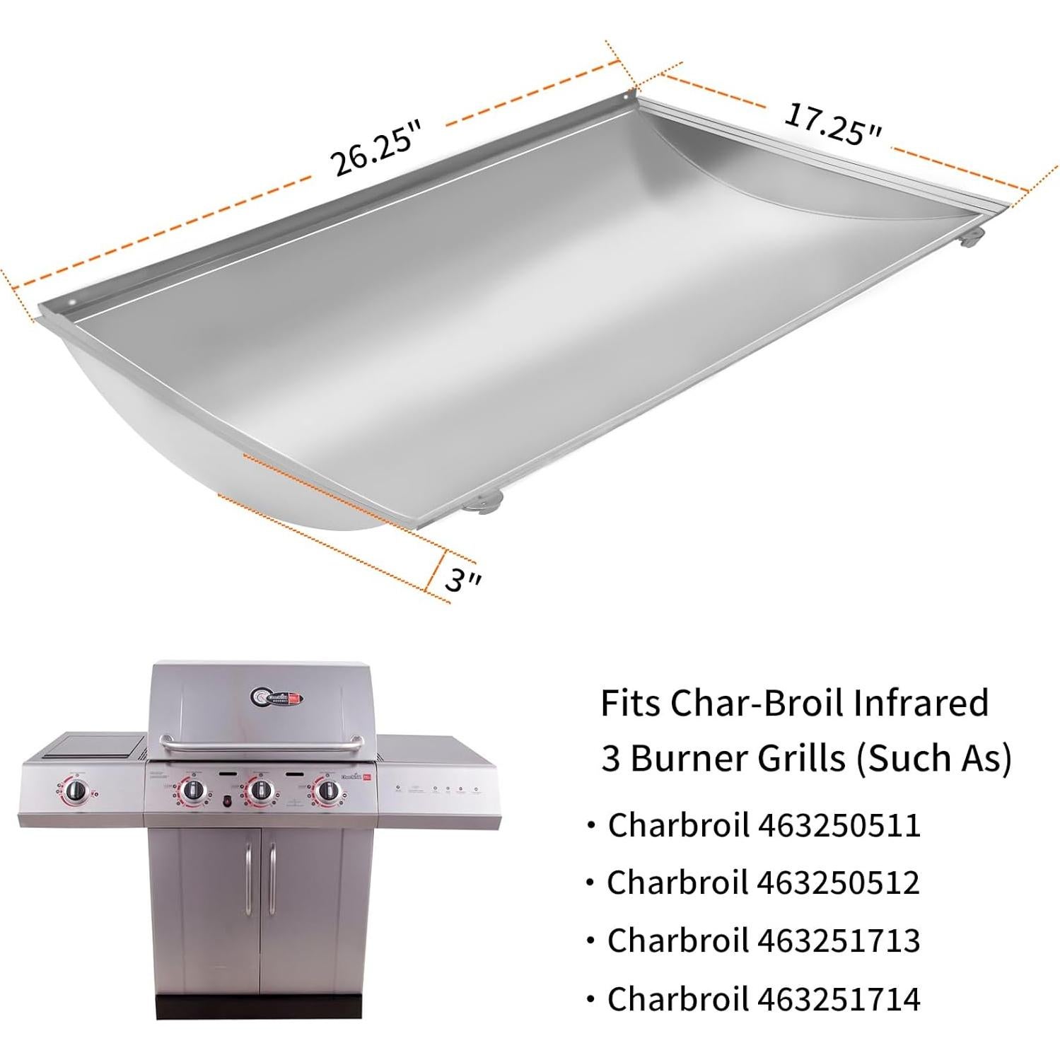 Canal de Infrarrojos Charbroil G517-6600-W1 Acero Inoxidable
