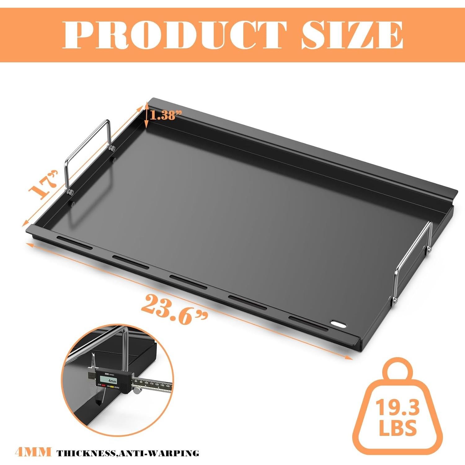 Inserts de Plancha MOASKER para Parrilla Charbroil 60x43cm