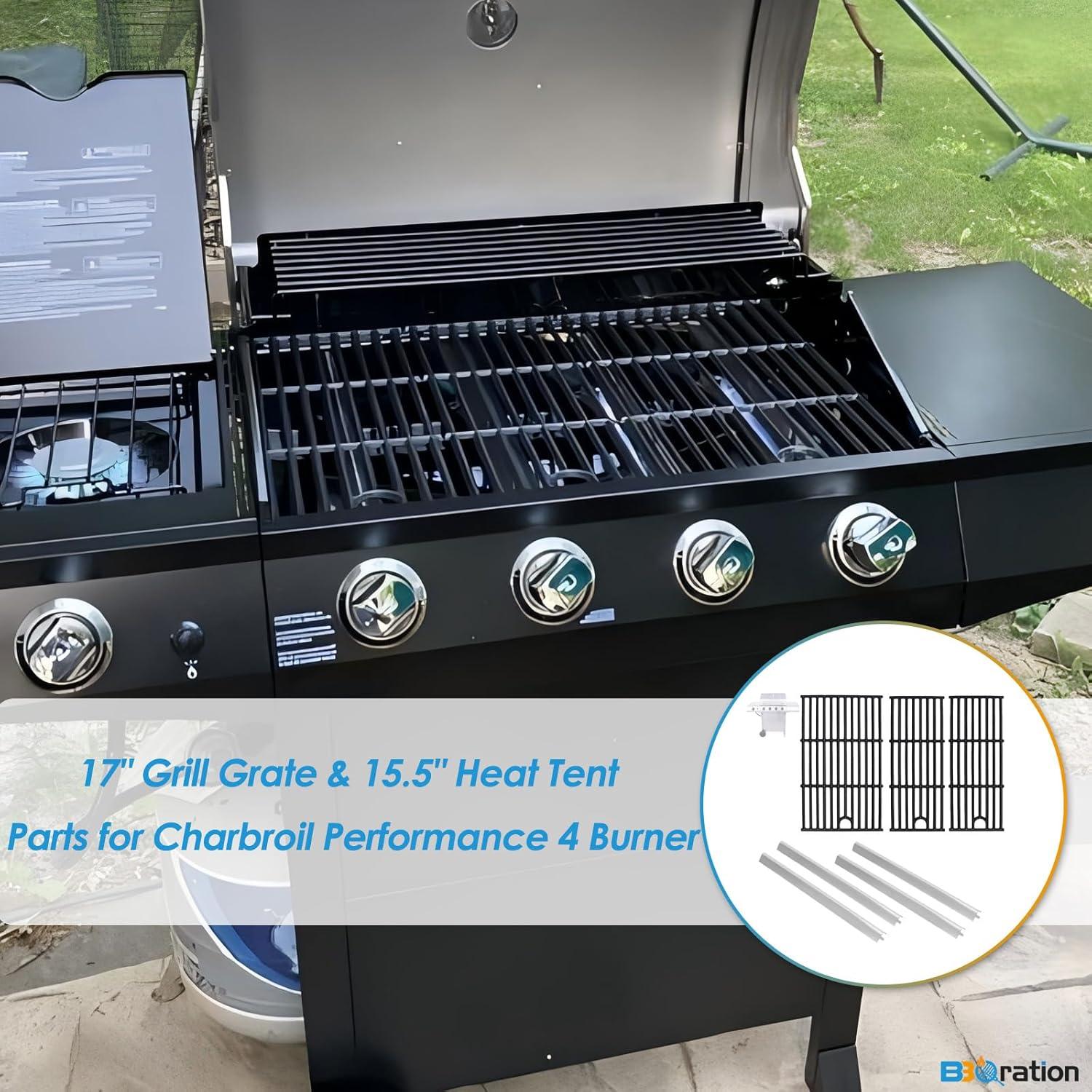 Piezas de Parrilla Charbroil Performance 4 Quemadores - Rejillas y Placas