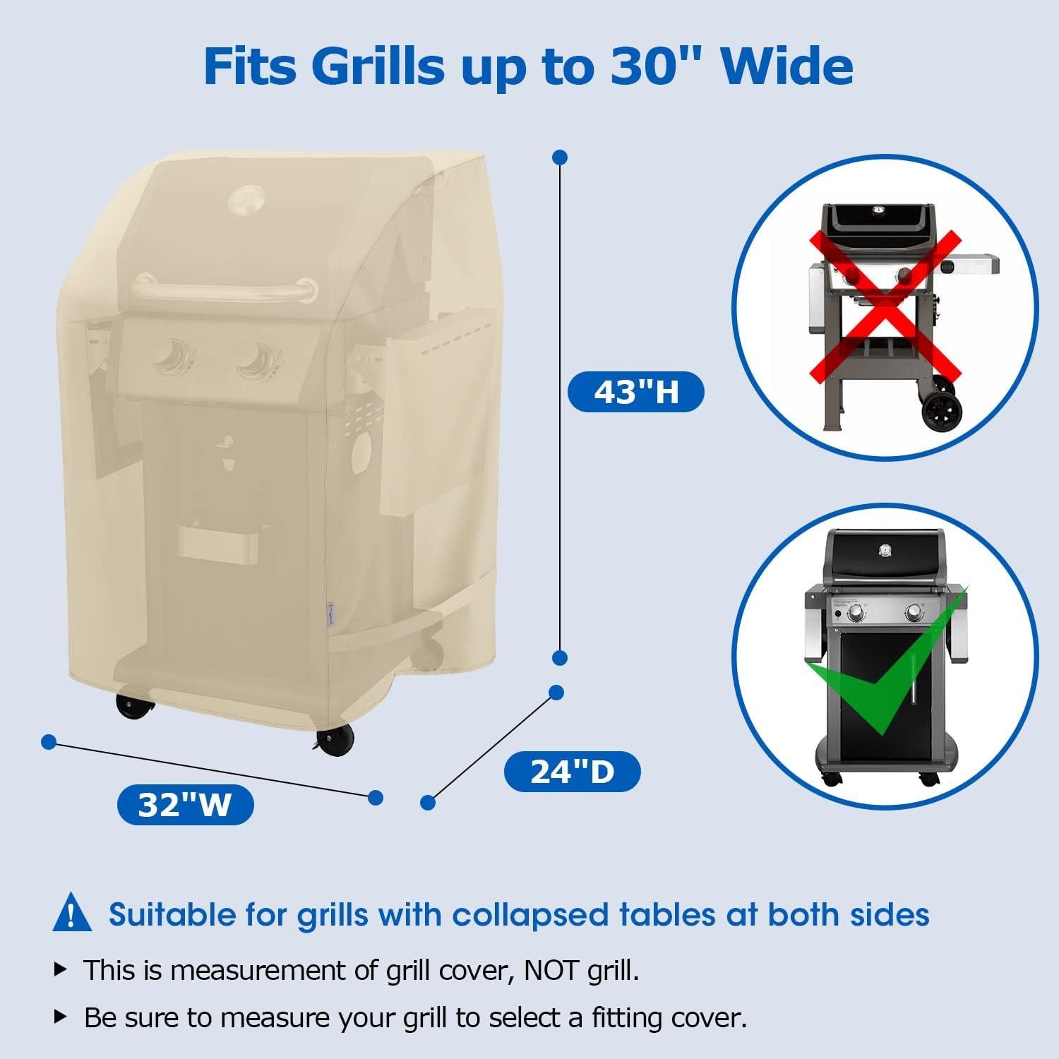 Cubierta para Parrilla SunPatio 2 Quemadores 81 cm Beige