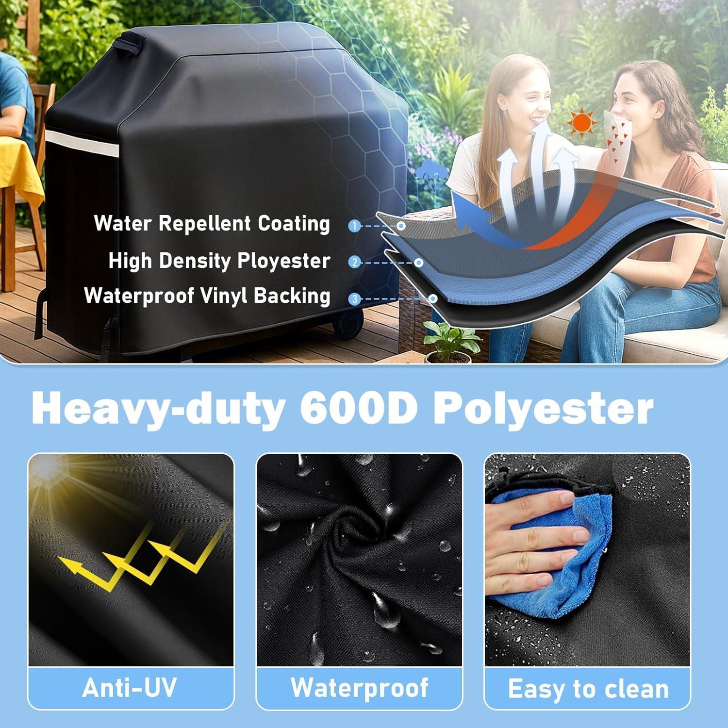 Cubierta de Parrilla Utheer 165 cm a Prueba de Agua para BBQ