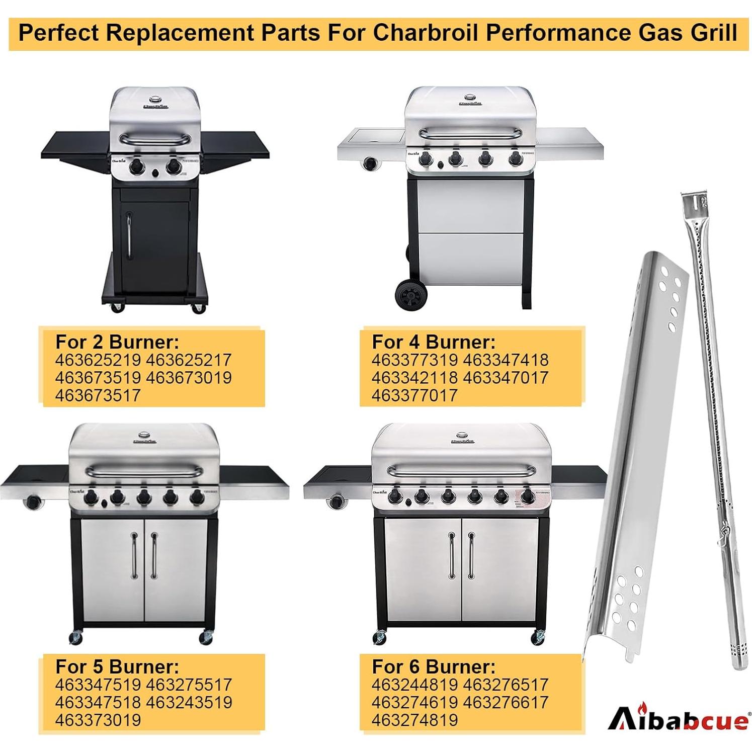 Piezas de Parrilla Aibabcue para Charbroil 4 Quemadores