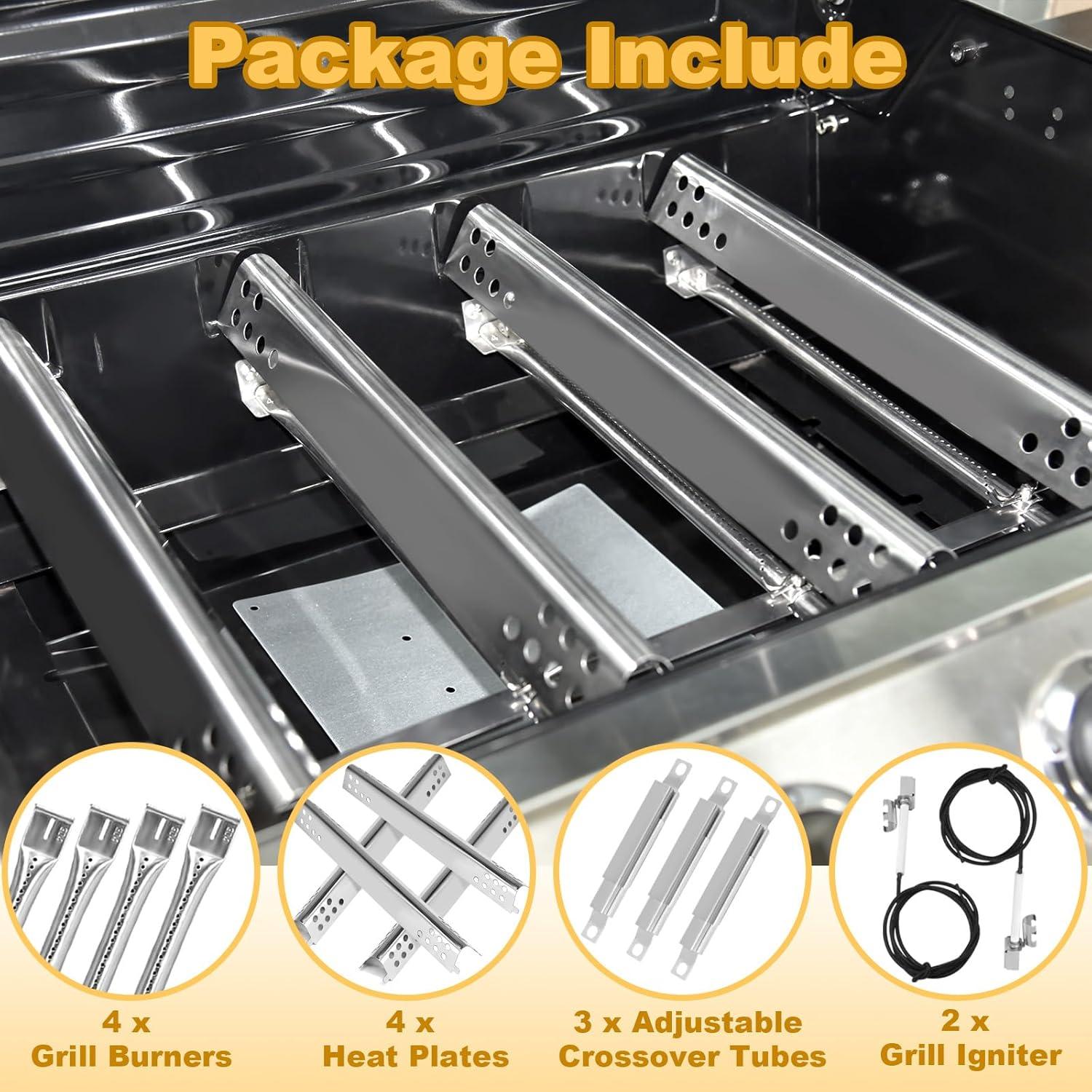 Piezas de Parrilla Aibabcue para Charbroil 4 Quemadores