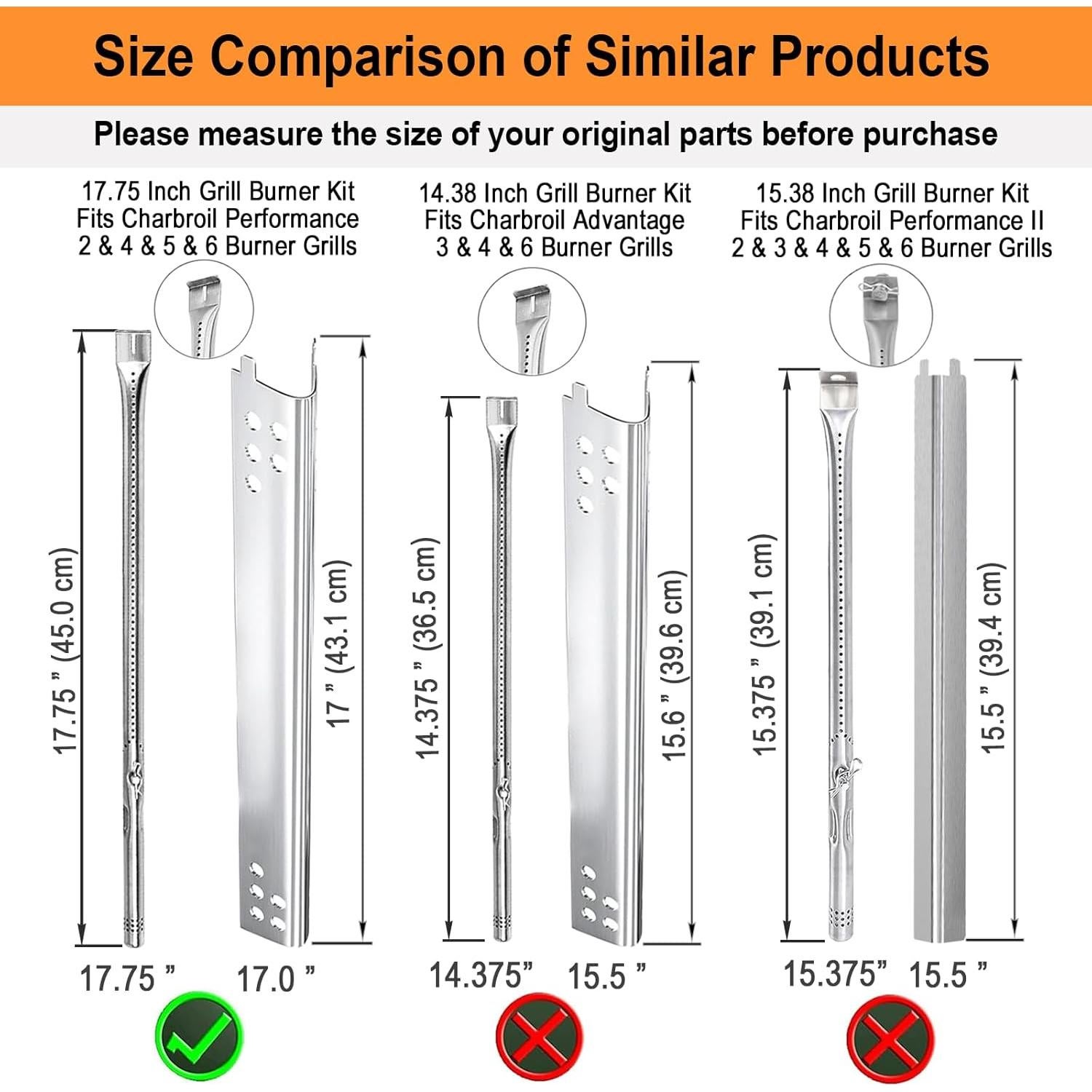 Kit de quemadores y placas de calor Charbroil Performance 5 quemadores
