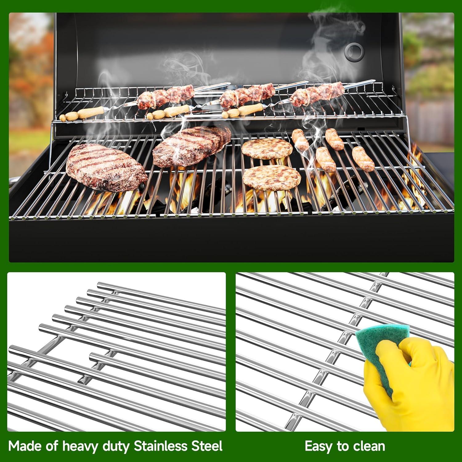 Rejilla de Parrilla Acero Inoxidable LOCVCDA 43.18x72.39 cm