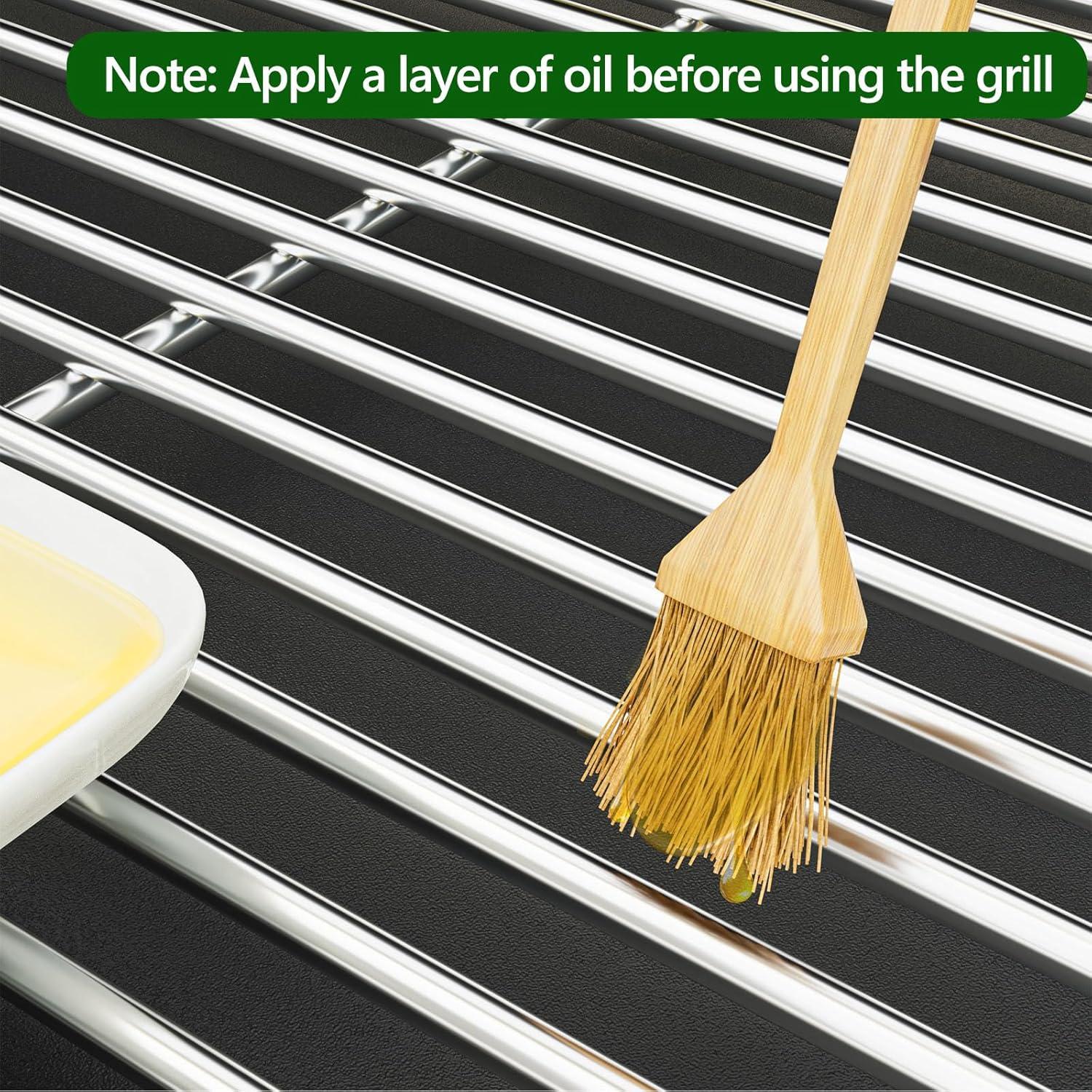 Rejilla de Parrilla Acero Inoxidable LOCVCDA 43.18x72.39 cm