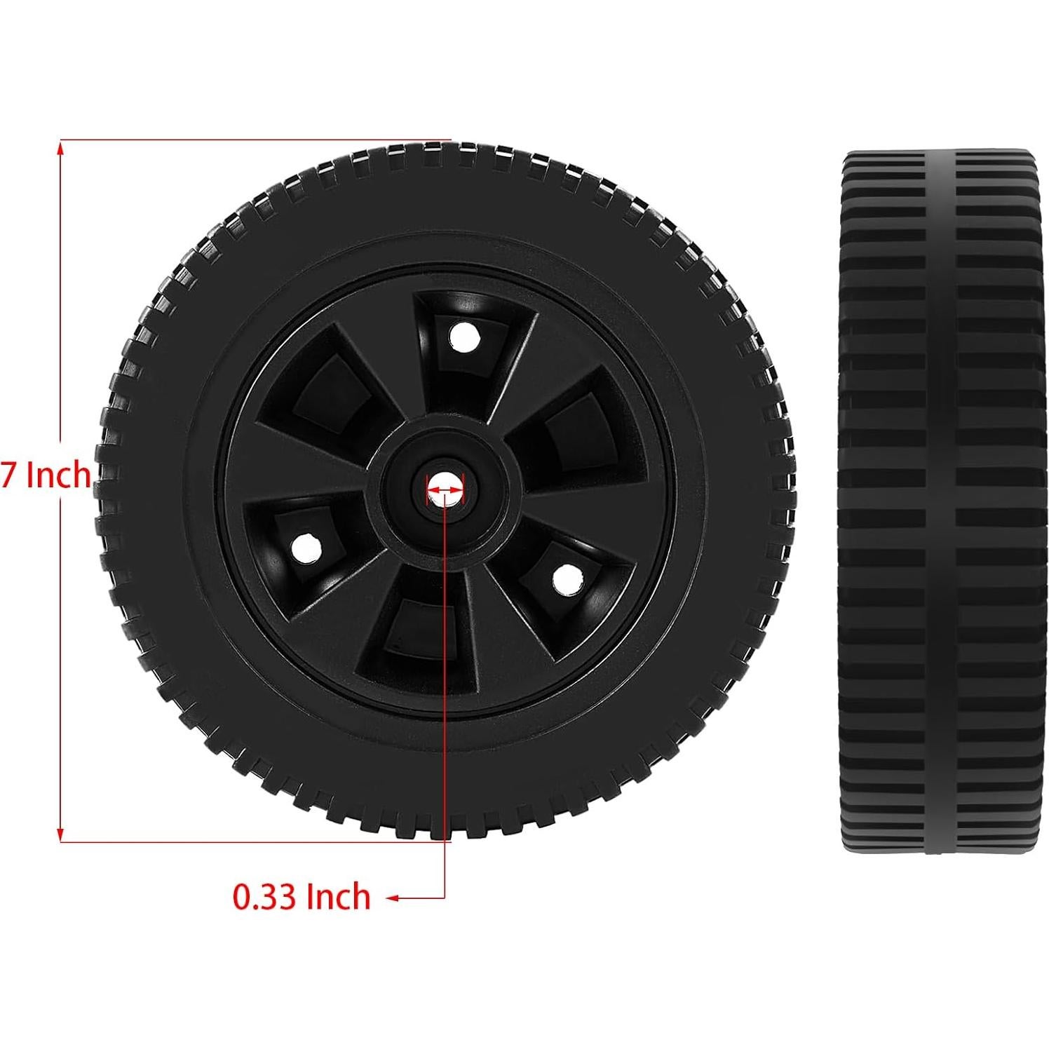 Ruedas de Parrilla Charbrofire 7" Negras G437-0037-W1 2PCS