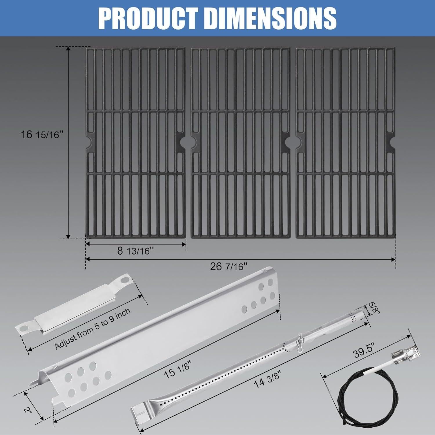 Piezas de Repuesto Parrilla Criditpid 4 Quemadores 463344015