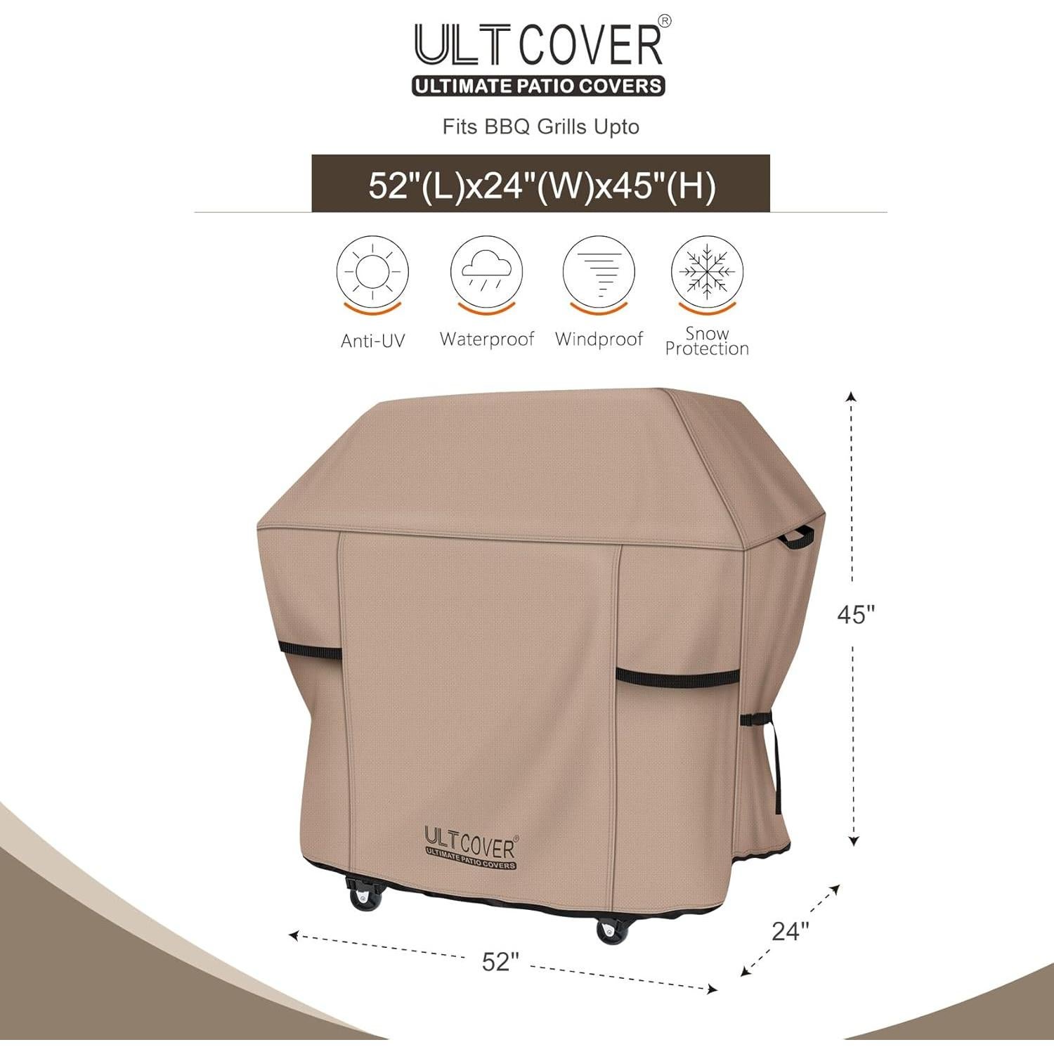 Funda Impermeable para Parrilla ULTCOVER 132 cm Marrón