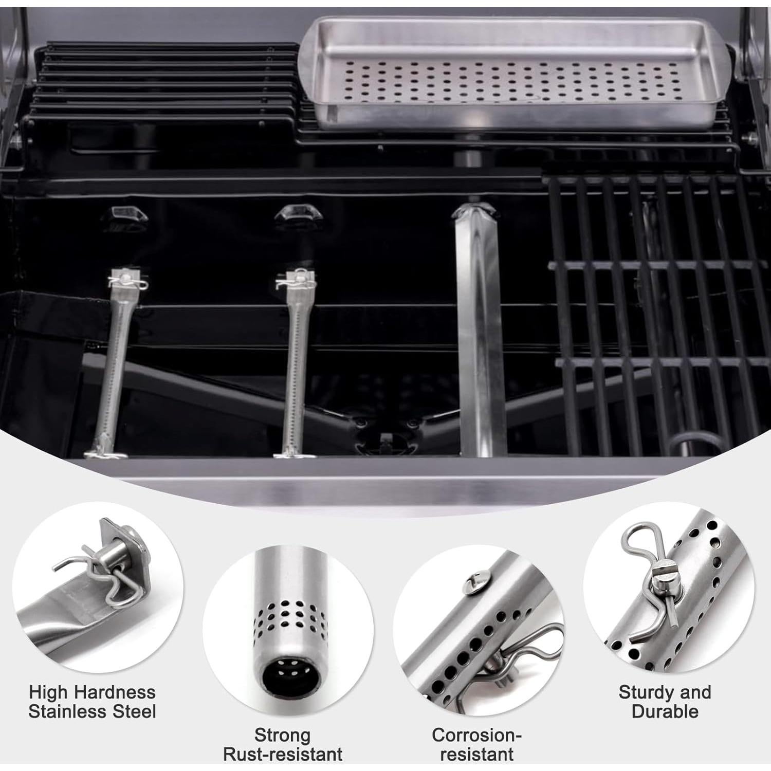 Kit de Reparación Parrilla Charbroil 4 Quemadores Acero Inoxidable