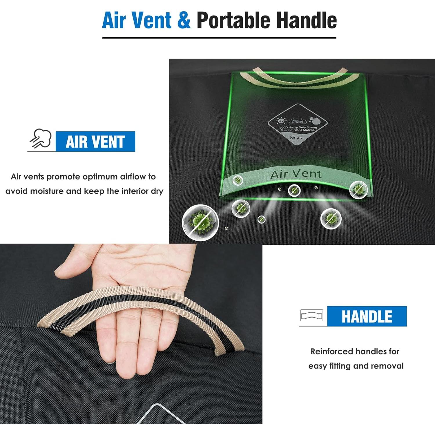 Funda de Parrilla KINGLY 60" A Prueba de Agua para Gas