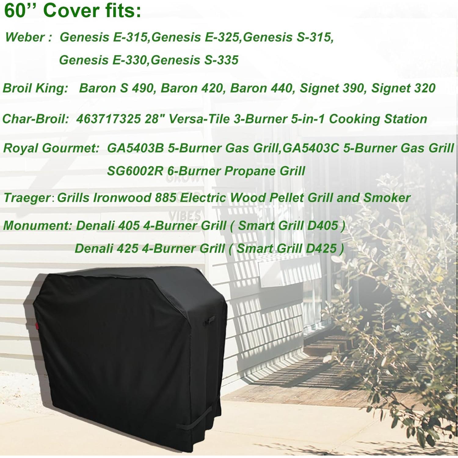 Funda para Parrilla Cover Geny 60" Resistente Impermeable
