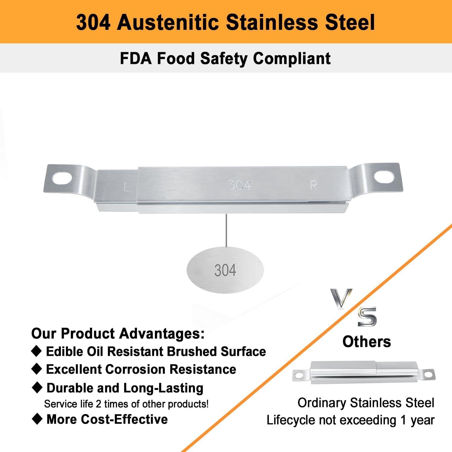 Tubo Crossover Ajustable Charbroil 4-6 Quemadores Acero Inoxidable