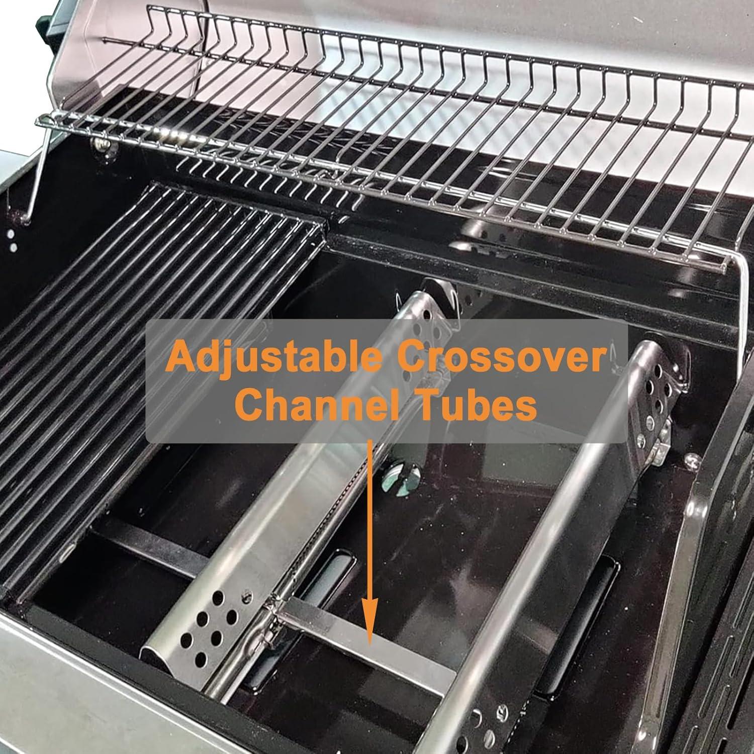 Tubo Crossover Ajustable Charbroil 4-6 Quemadores Acero Inoxidable