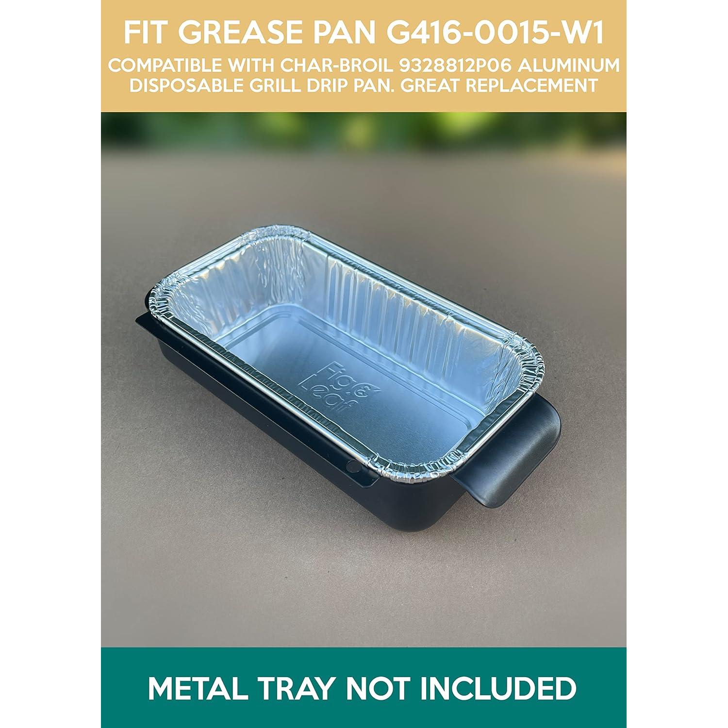 Paquete de 20 Bandejas de Goteo Aluminio Char-Broil 17.78x8.89cm