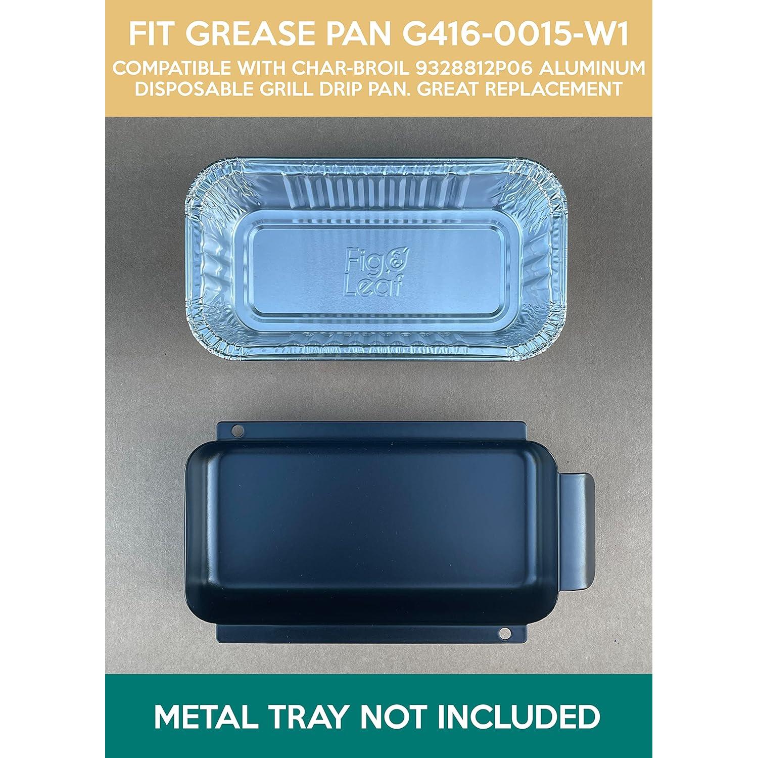 Paquete de 20 Bandejas de Goteo Aluminio Char-Broil 17.78x8.89cm