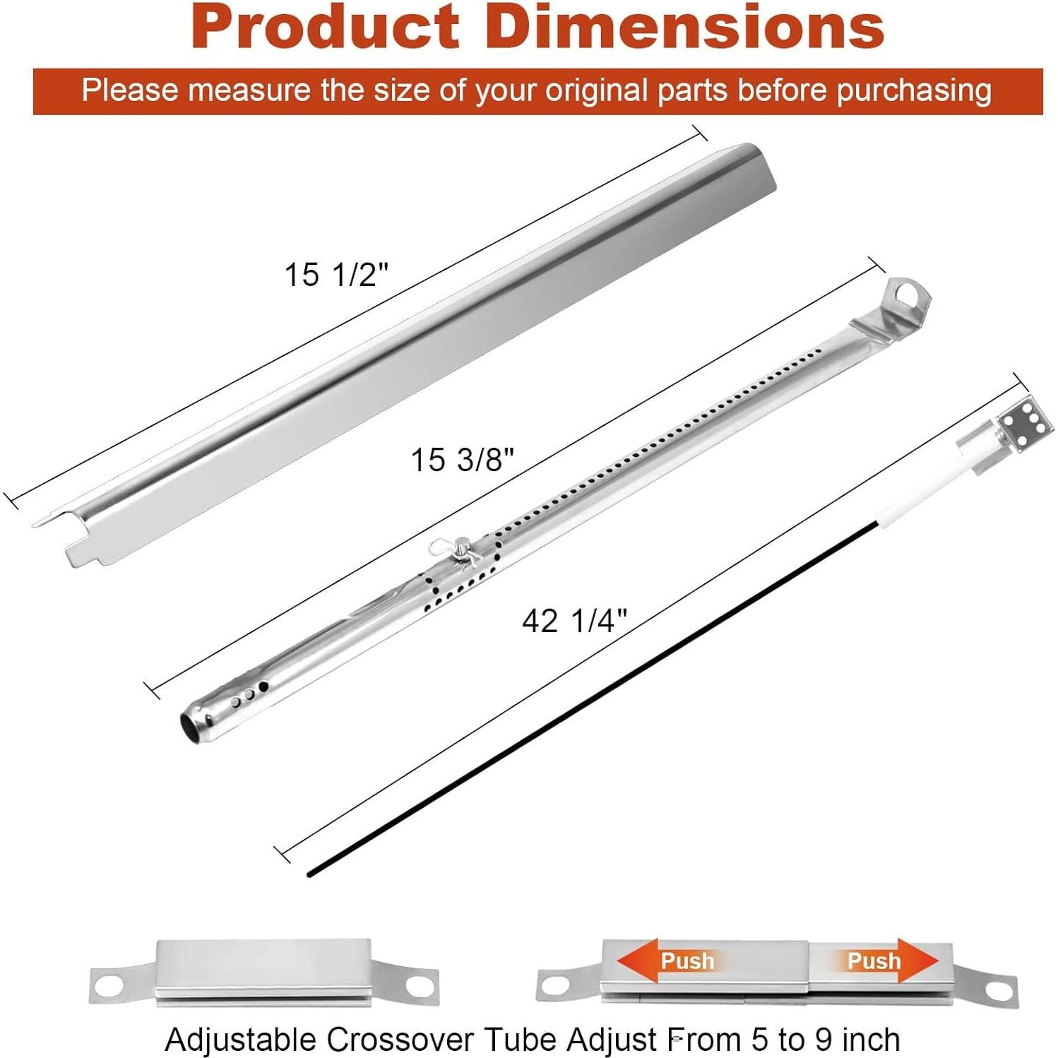 Piezas de Repuesto para Parrilla Charbroil 5 Quemadores Aibabcue