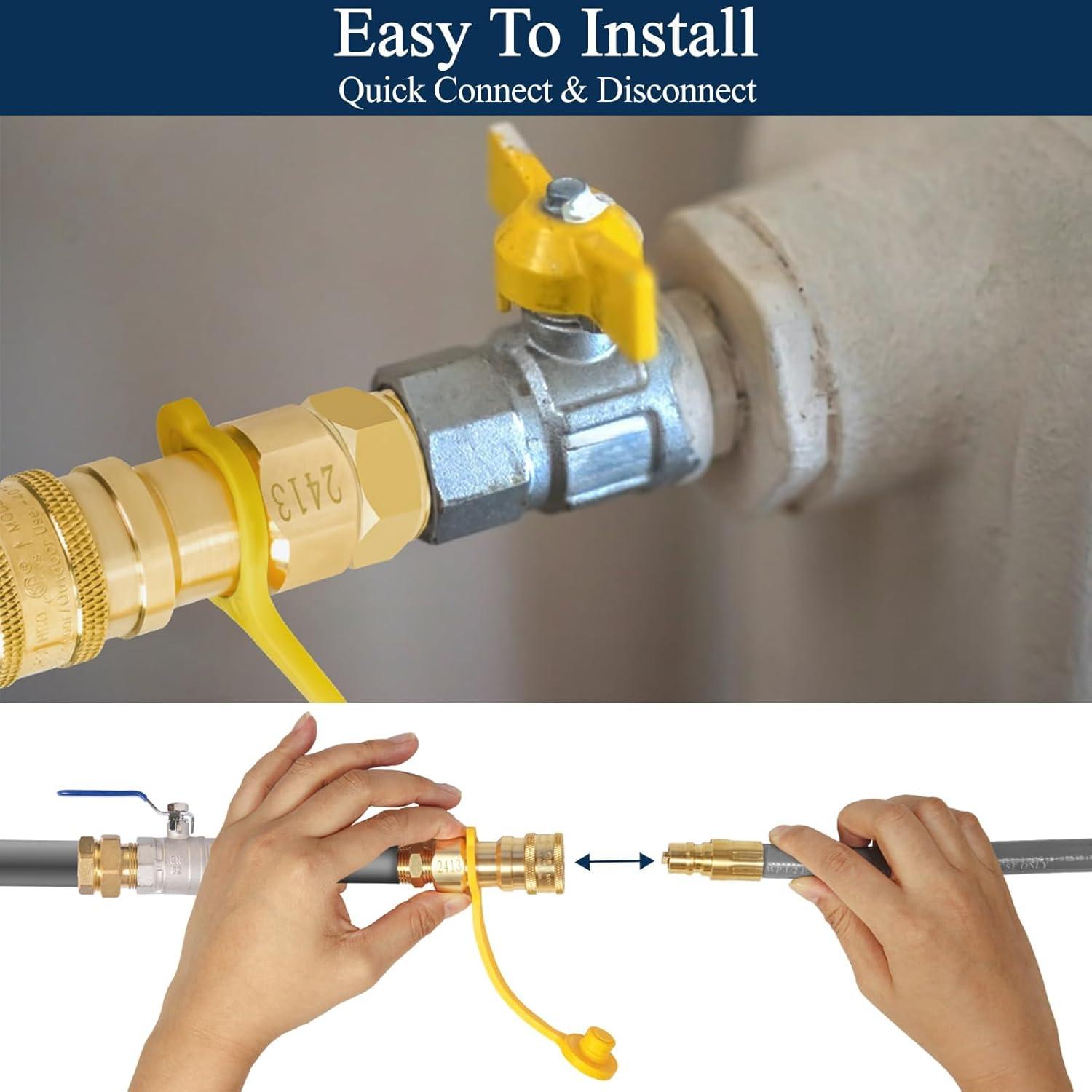 Manguera de gas natural 3/8" ID 12 pies Dingbaayee