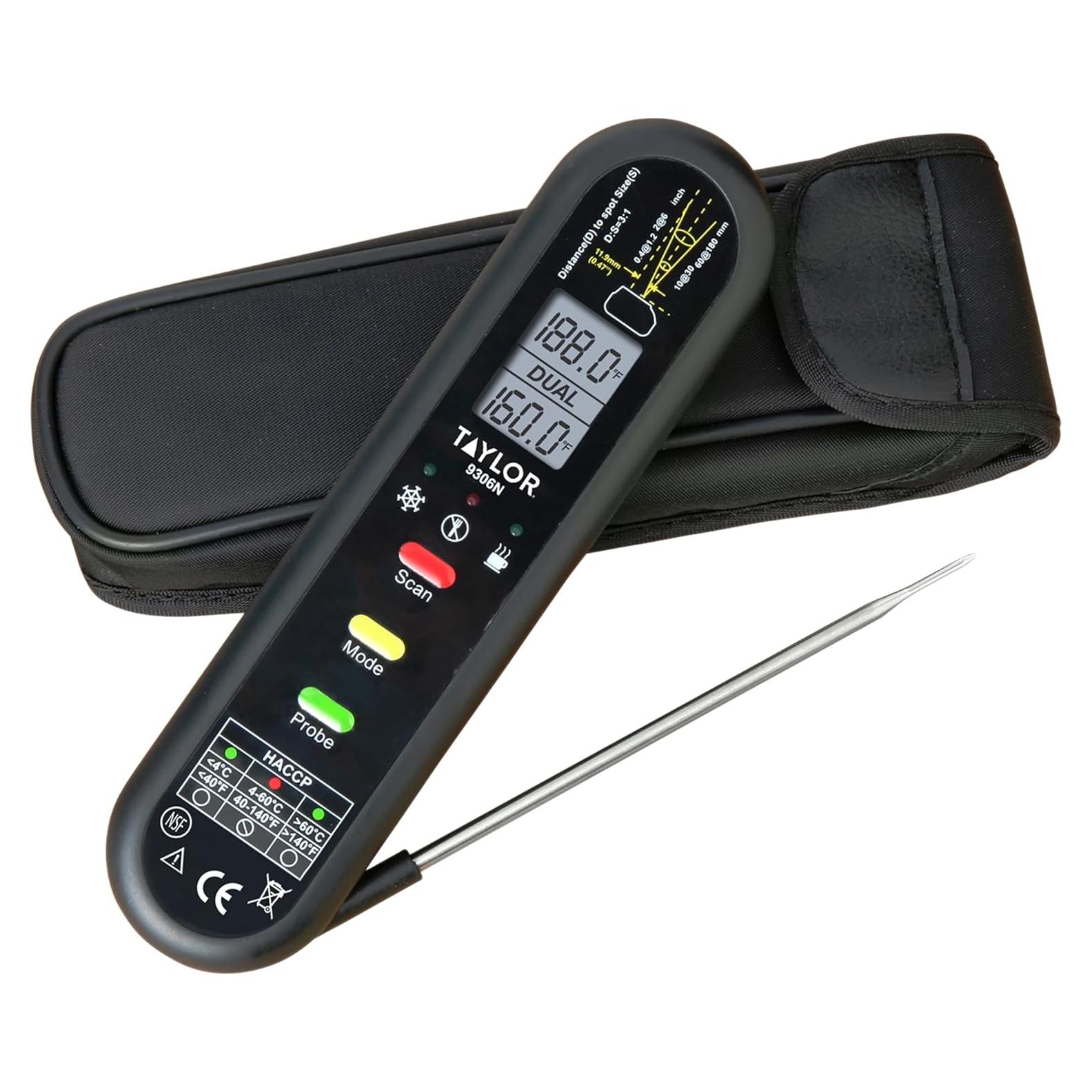 Termómetro de Termopar Infrarrojo Taylor 9306N 2-en-1 IP65