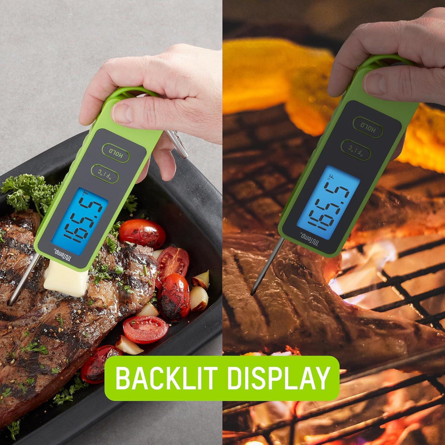 Termómetro Digital Plegable Taylor TruTemp Verde con Clip