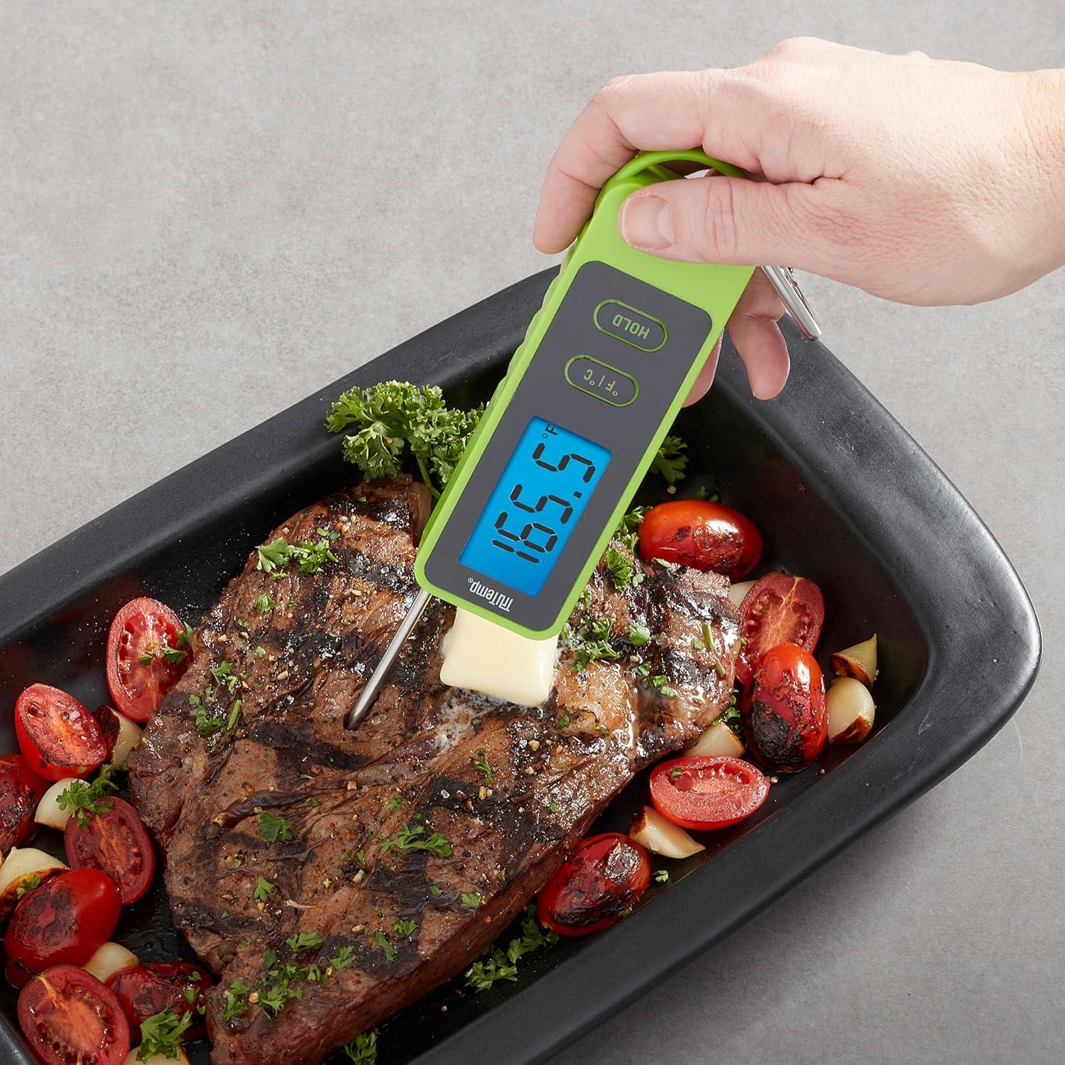 Termómetro Digital Plegable Taylor TruTemp Verde con Clip