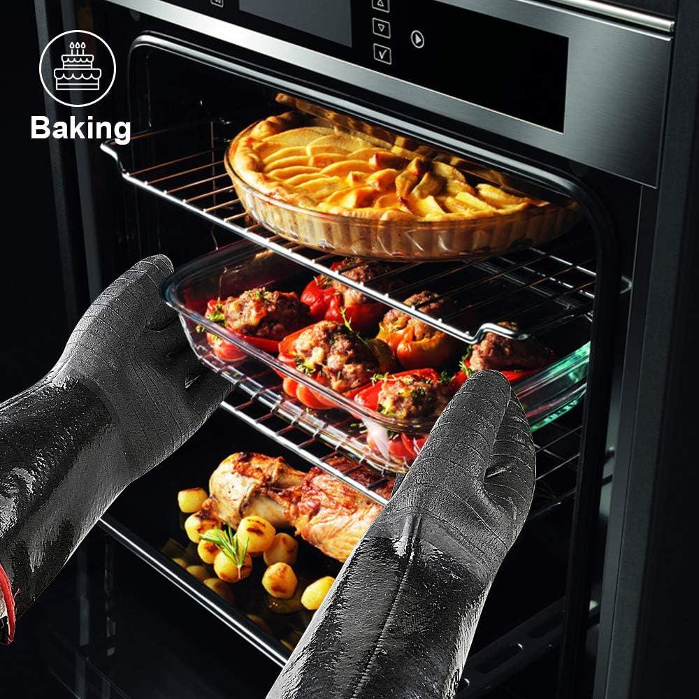 Guantes BBQ Aillary Resistentes al Calor 500°C Manga 35.56 cm