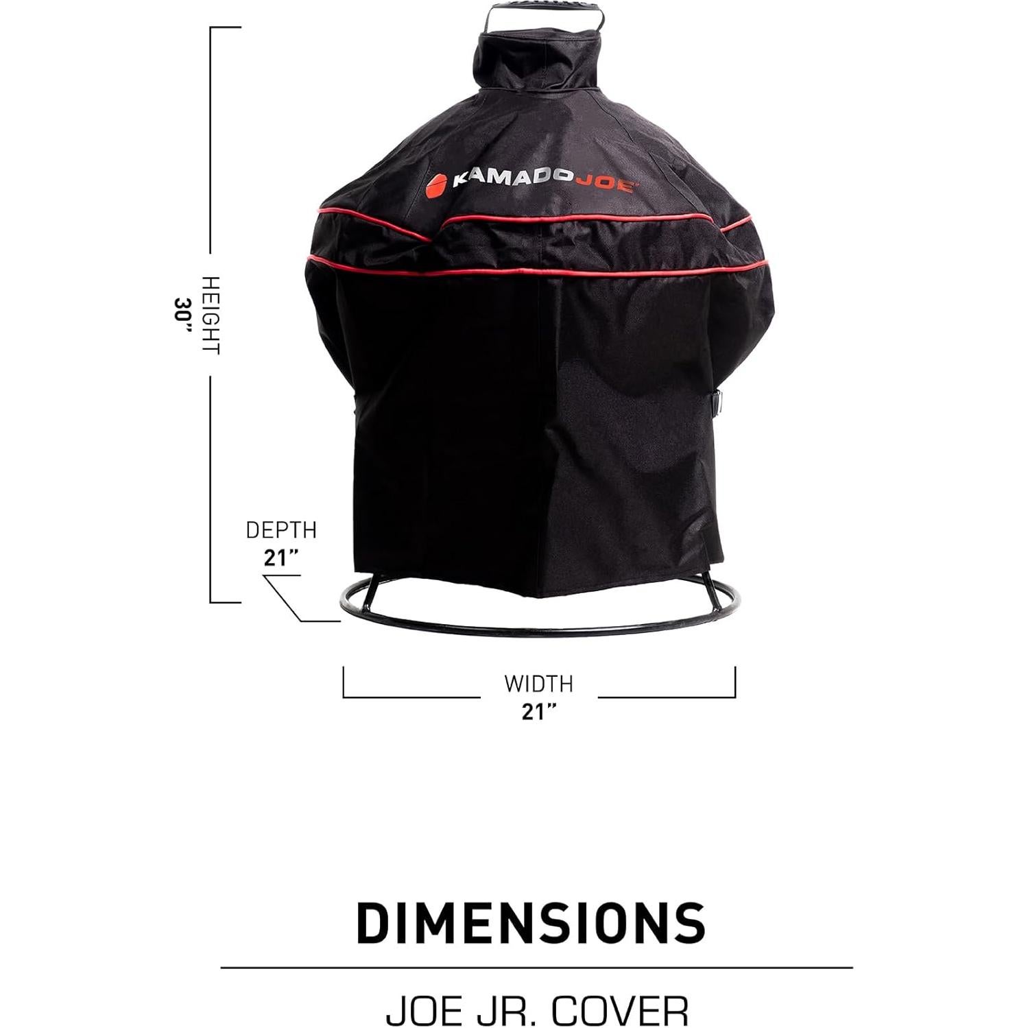 Cubierta de Parrilla Kamado Joe Joe Jr 55.4x55.4 cm Negra