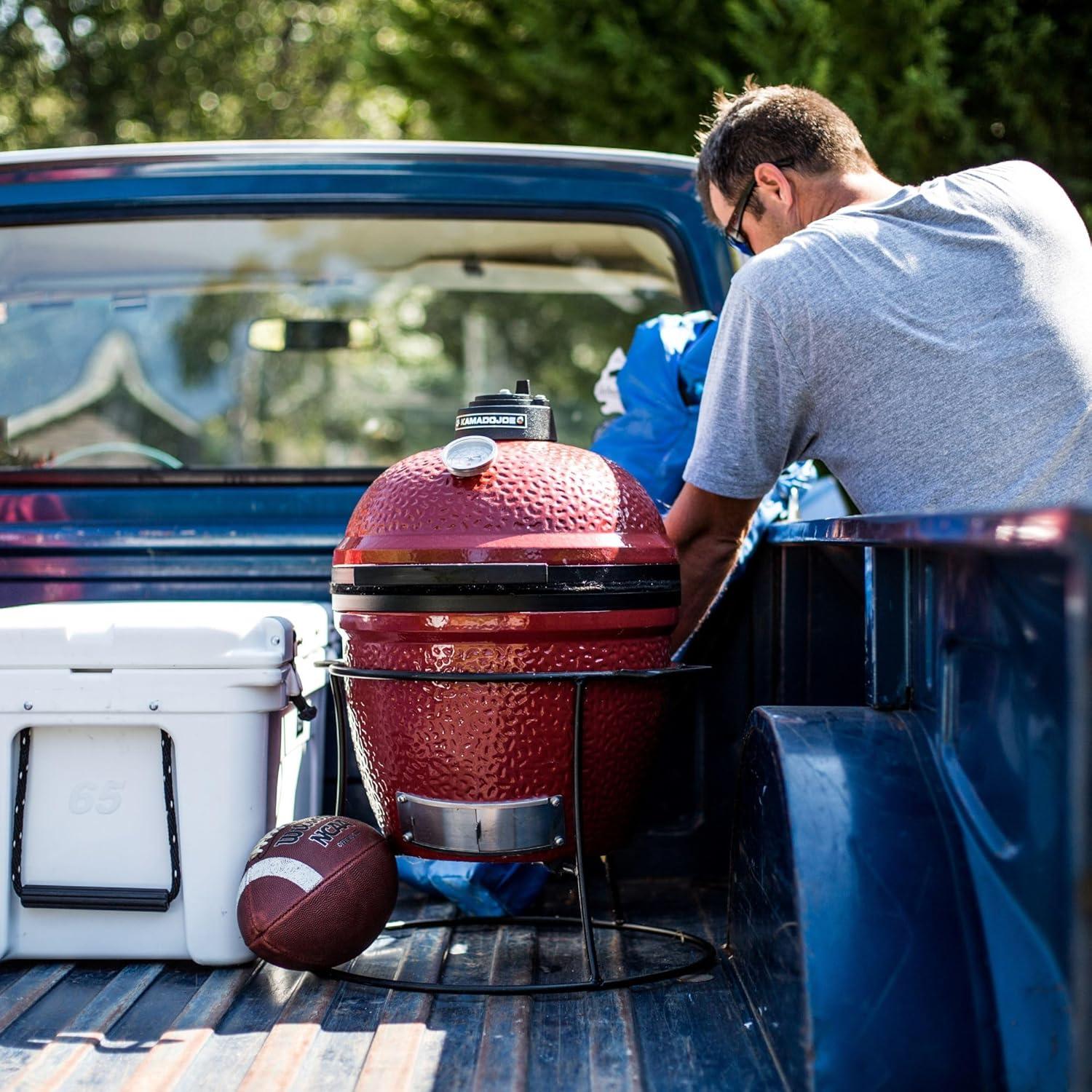 Cubierta de Parrilla Kamado Joe Joe Jr 55.4x55.4 cm Negra