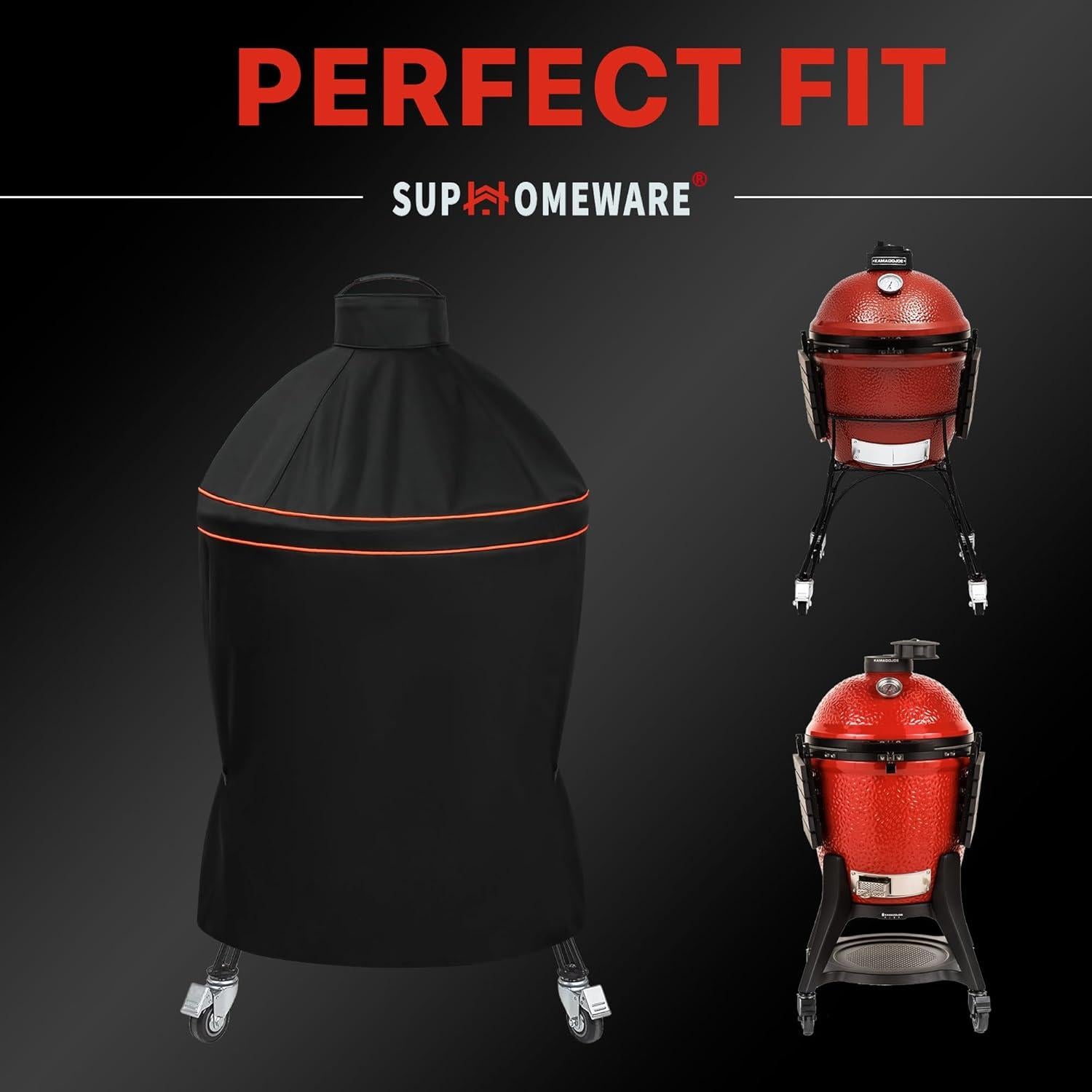 Funda para Parrilla Kamado Joe Clásico Suphomeware Negra 55.88 cm