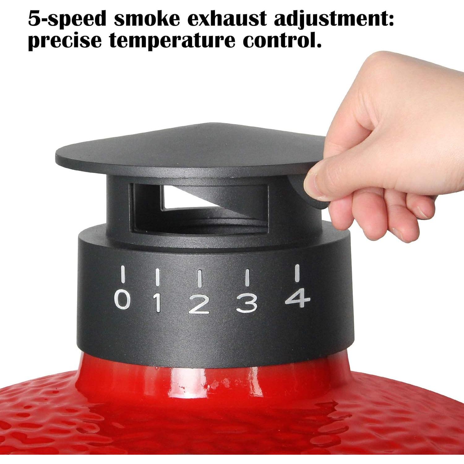 Tapa de Aluminio Fundido Kamado Joe Clásico y Big Joe 17.78cm