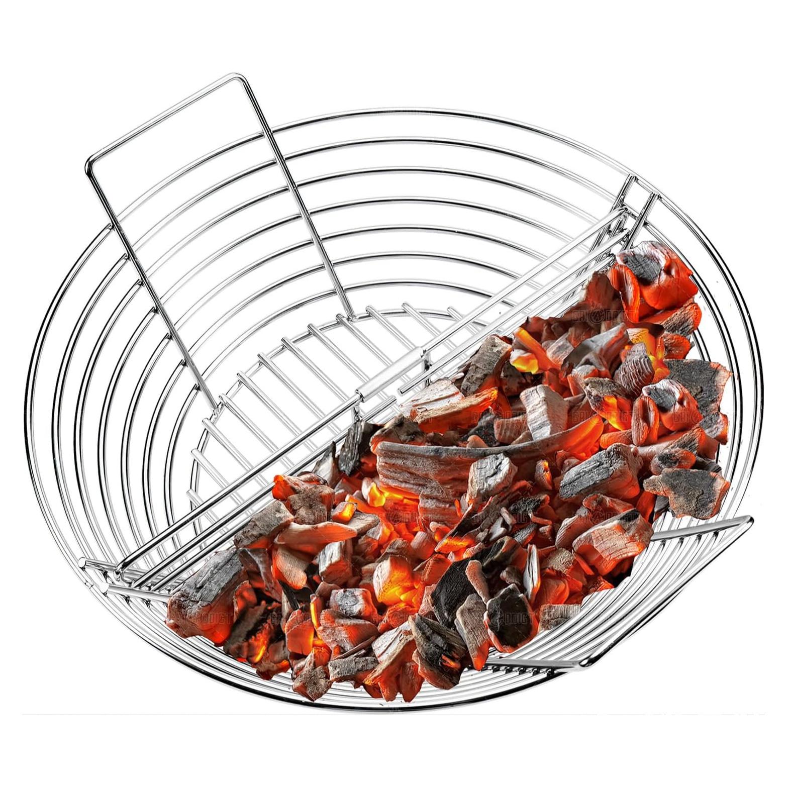 Cesta de Carbón GriAddict para Parrilla Kamado Joe 35 cm