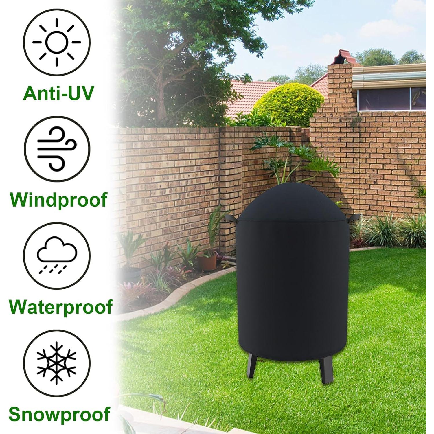 Cubierta Redonda para Ahumador Cover Geny 25" (63.5 cm) D x 35" (88.9 cm) H