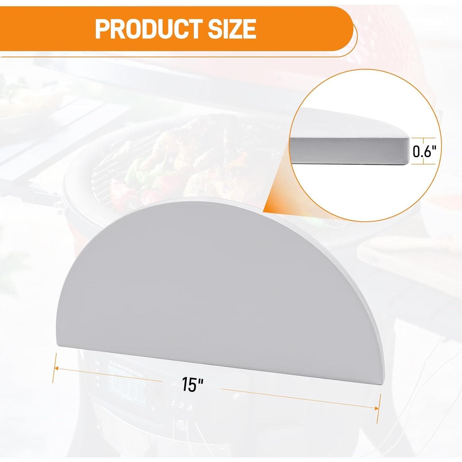 Placas Deflectoras de Calor Kamado Joe KJ-HDP 38.1 cm Paquete 2