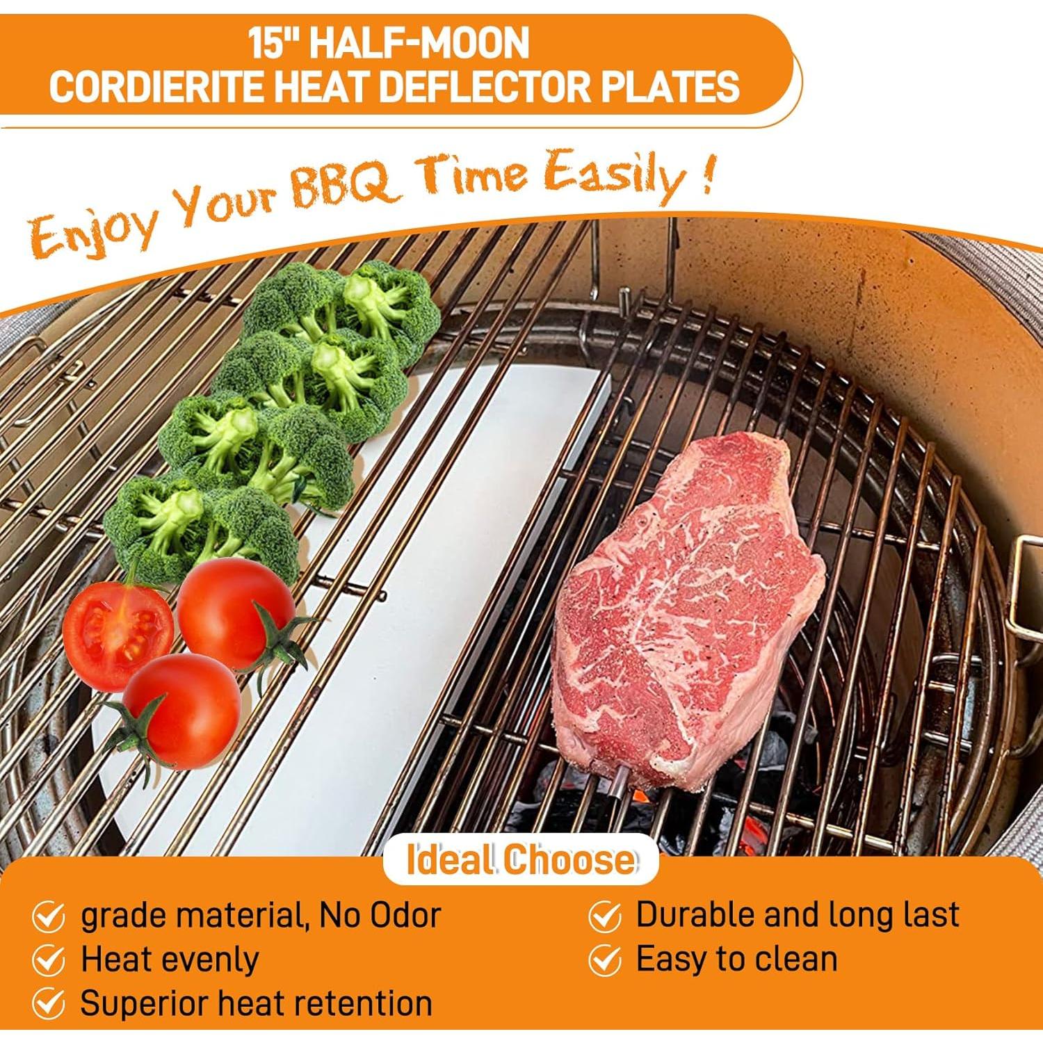 Placas Deflectoras de Calor Kamado Joe KJ-HDP 38.1 cm Paquete 2