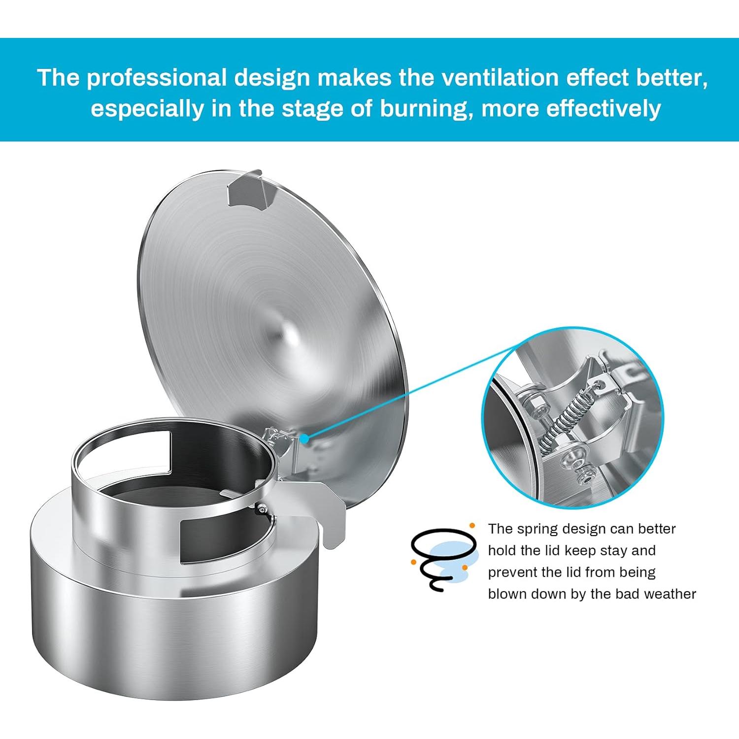 Tapa de Chimenea Vented Skyflame Acero Inoxidable 15.24 cm