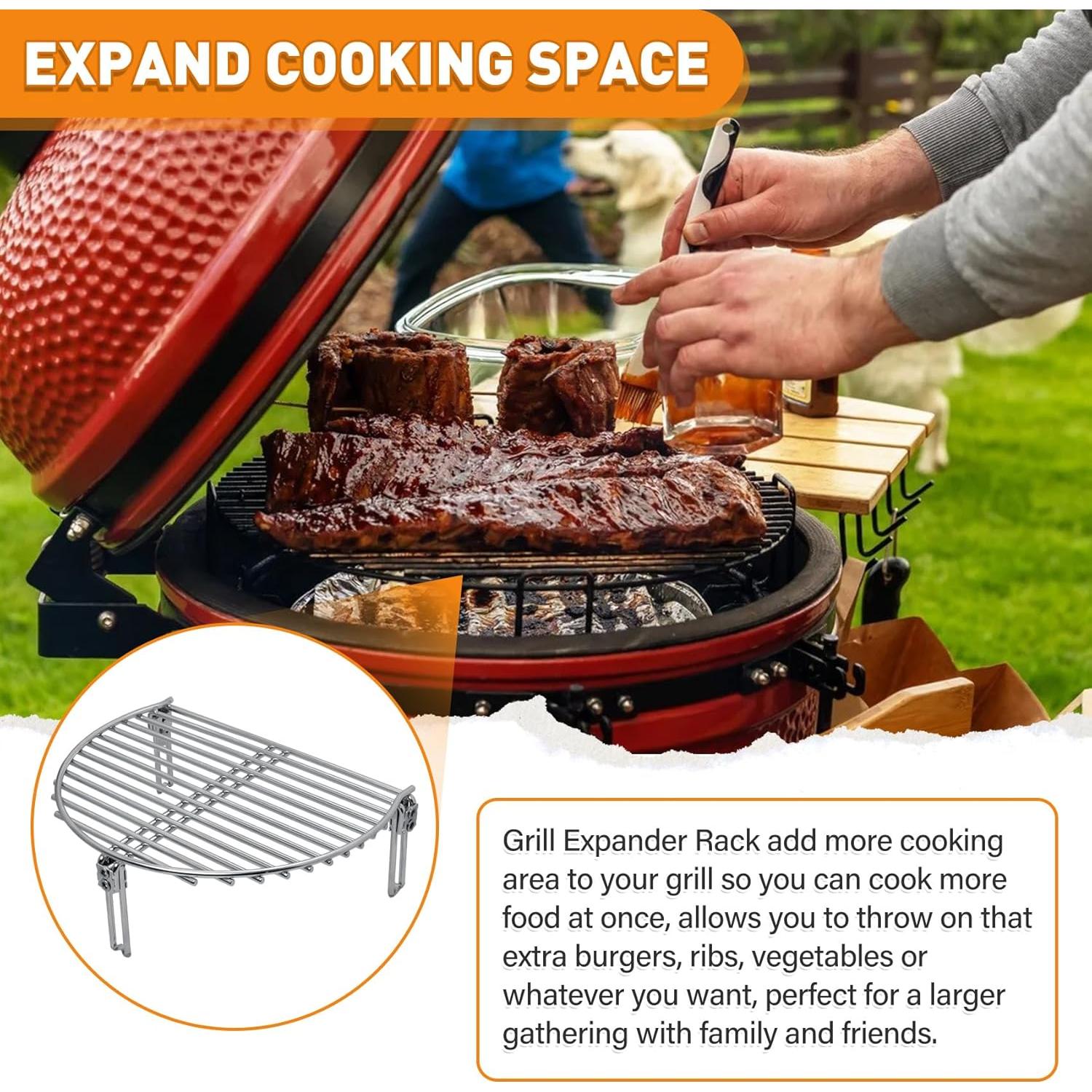 Expansor de Parrilla Acero Inoxidable 27.9 x 19.8 cm COMVIEE