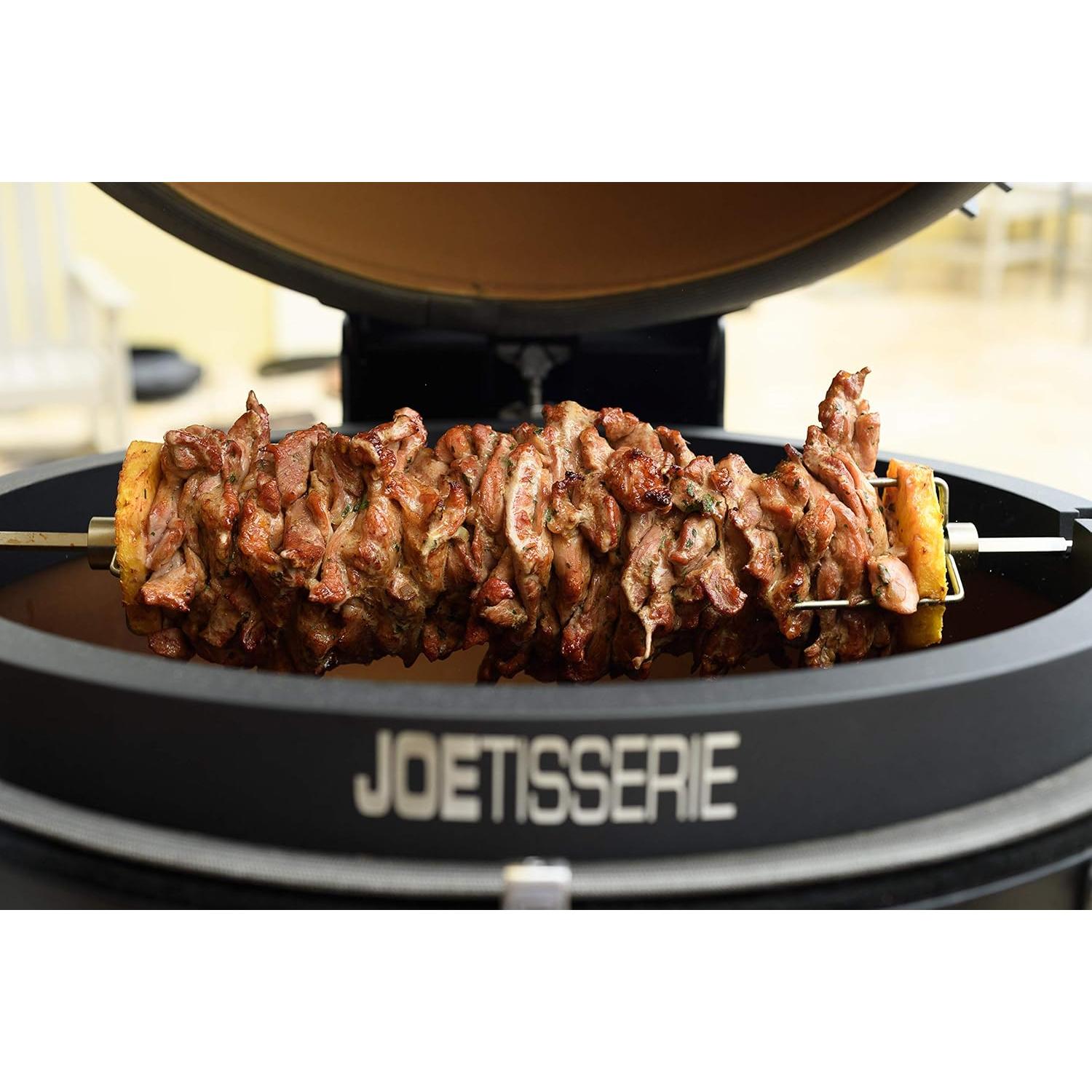 JoeTisserie Kamado Joe + Cesta Rotisserie Napoleon Acero Inoxidable