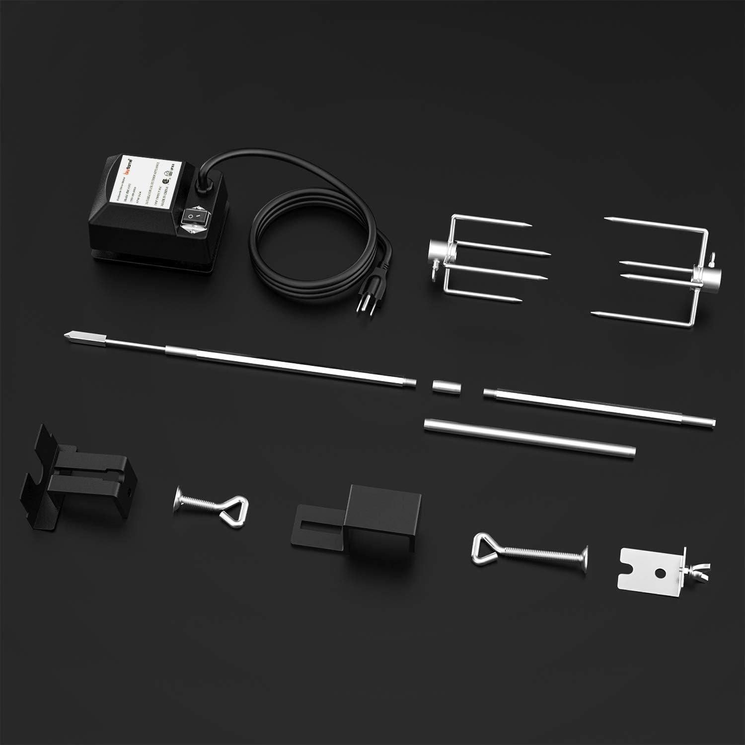 Kit de Rotisserie Skyflame Acero Inoxidable para Parrillas 54.6-74.9cm