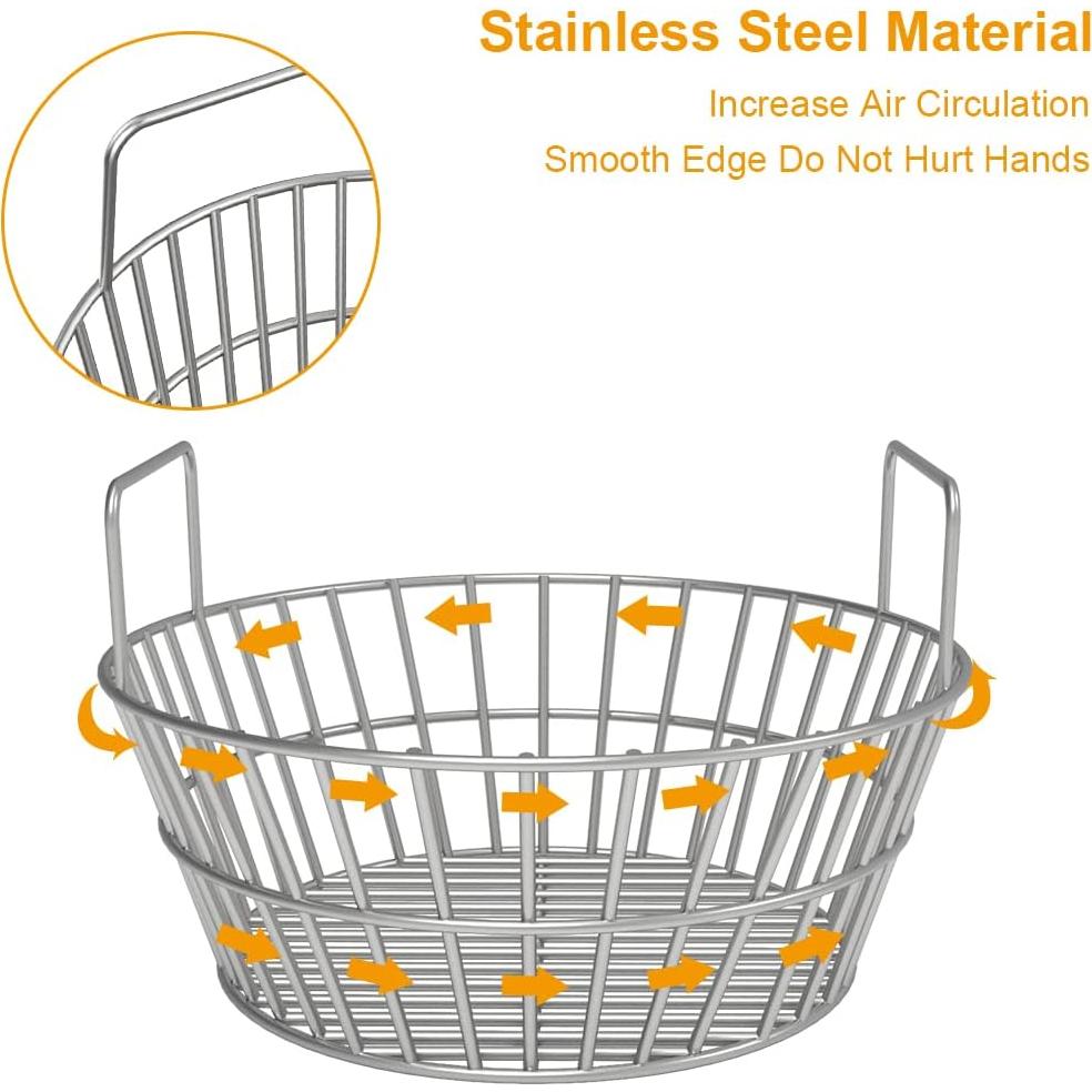 Cesta de cenizas de carbón inoxidable AJinTeby para parrillas