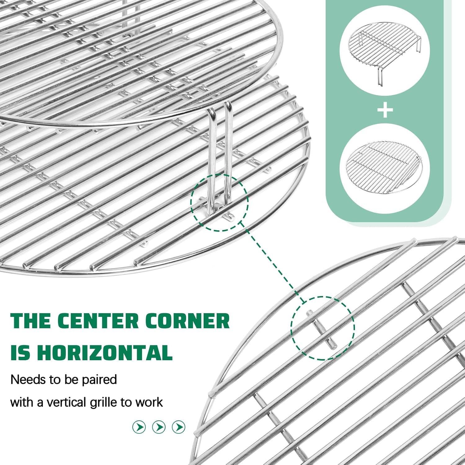 Expansor de Parrilla Vankey para Kamado Joe JR - Acero Inoxidable