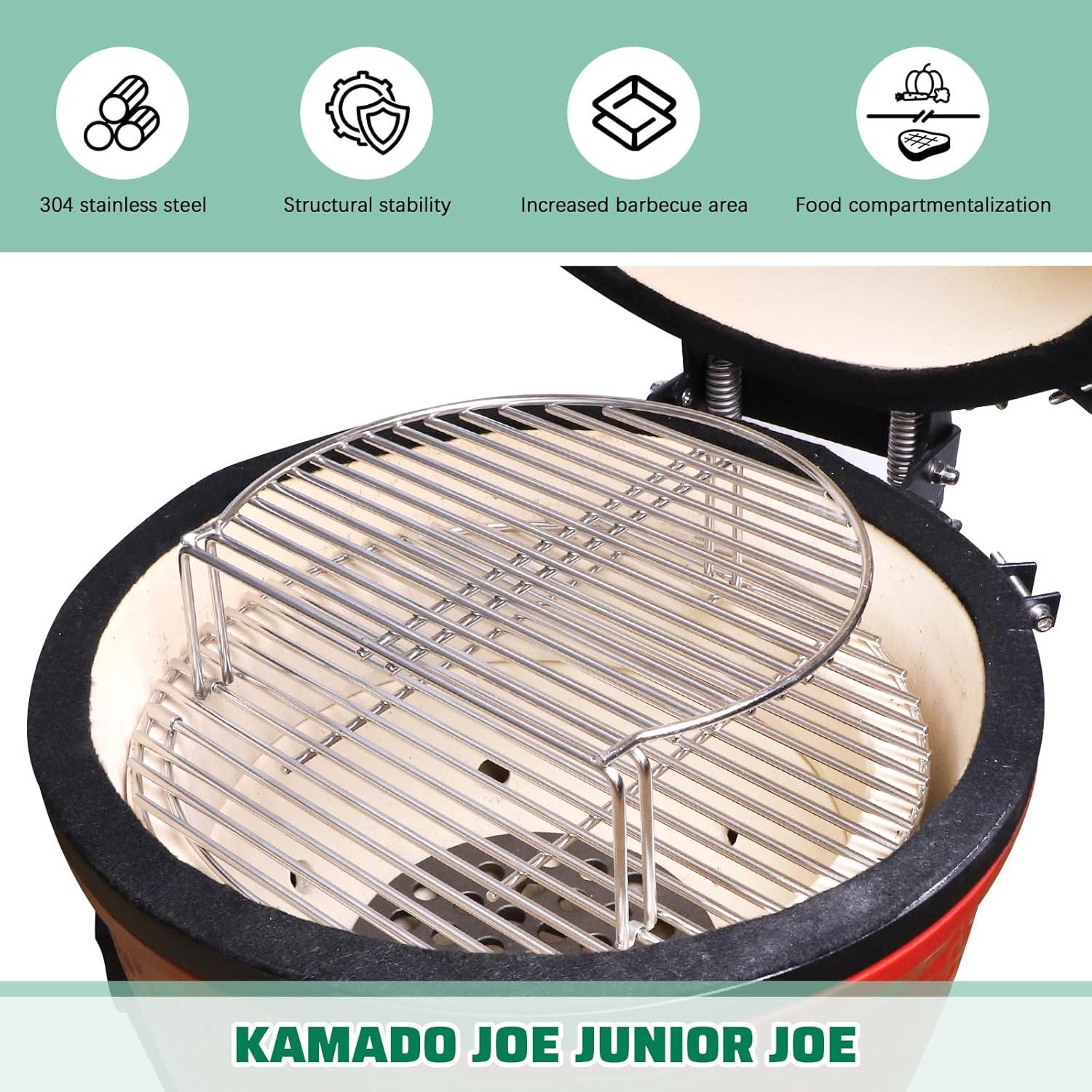 Expansor de Parrilla Vankey para Kamado Joe JR - Acero Inoxidable
