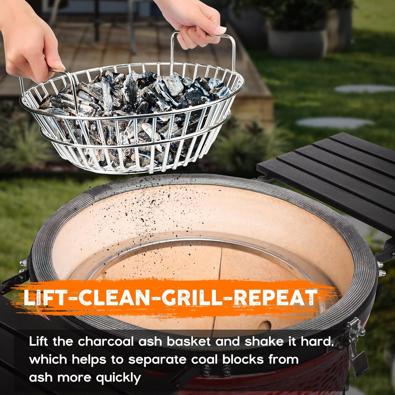 Canasta de Cenizas de Carbón Inoxidable Onlyfire 36.4 cm