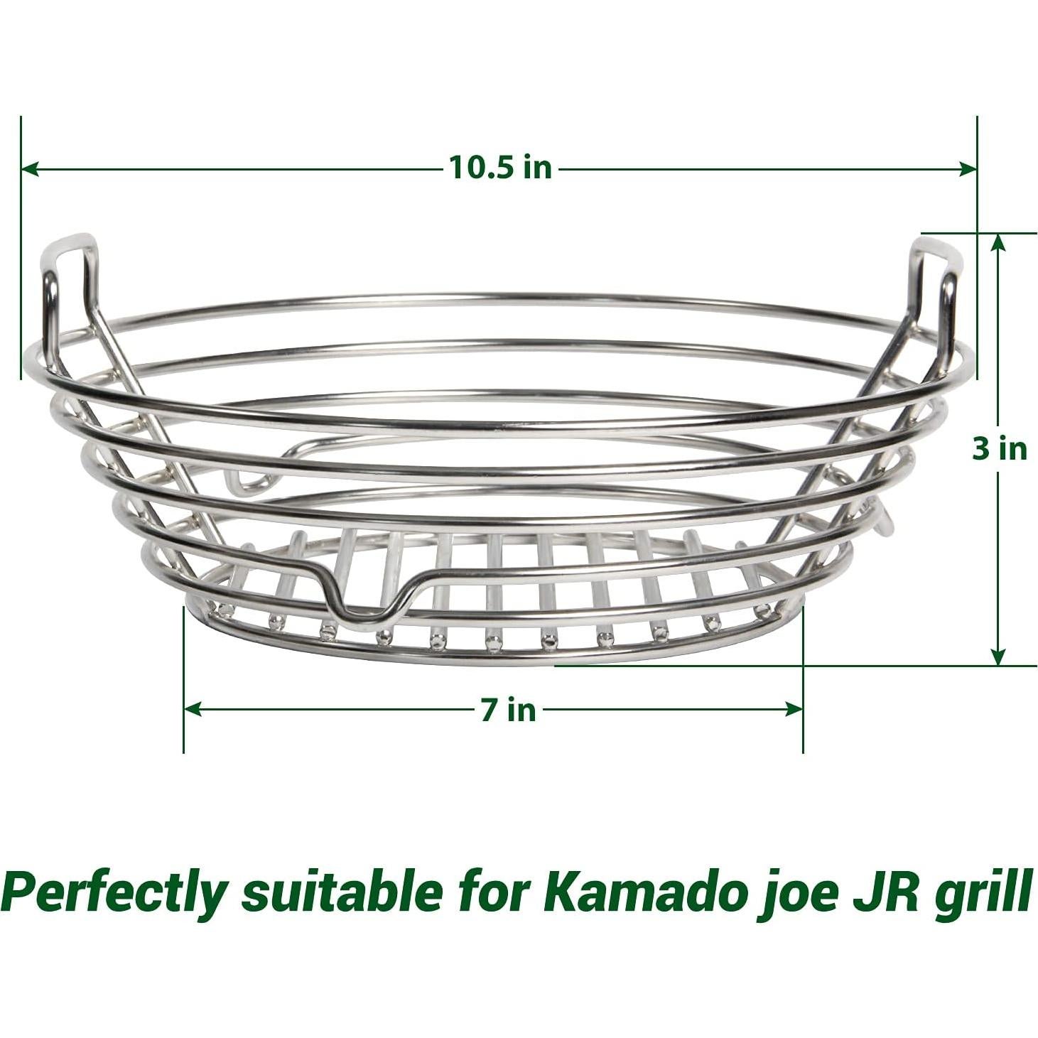 Cesta de Carbón Vankey para Kamado Joe JR - Acero Inoxidable